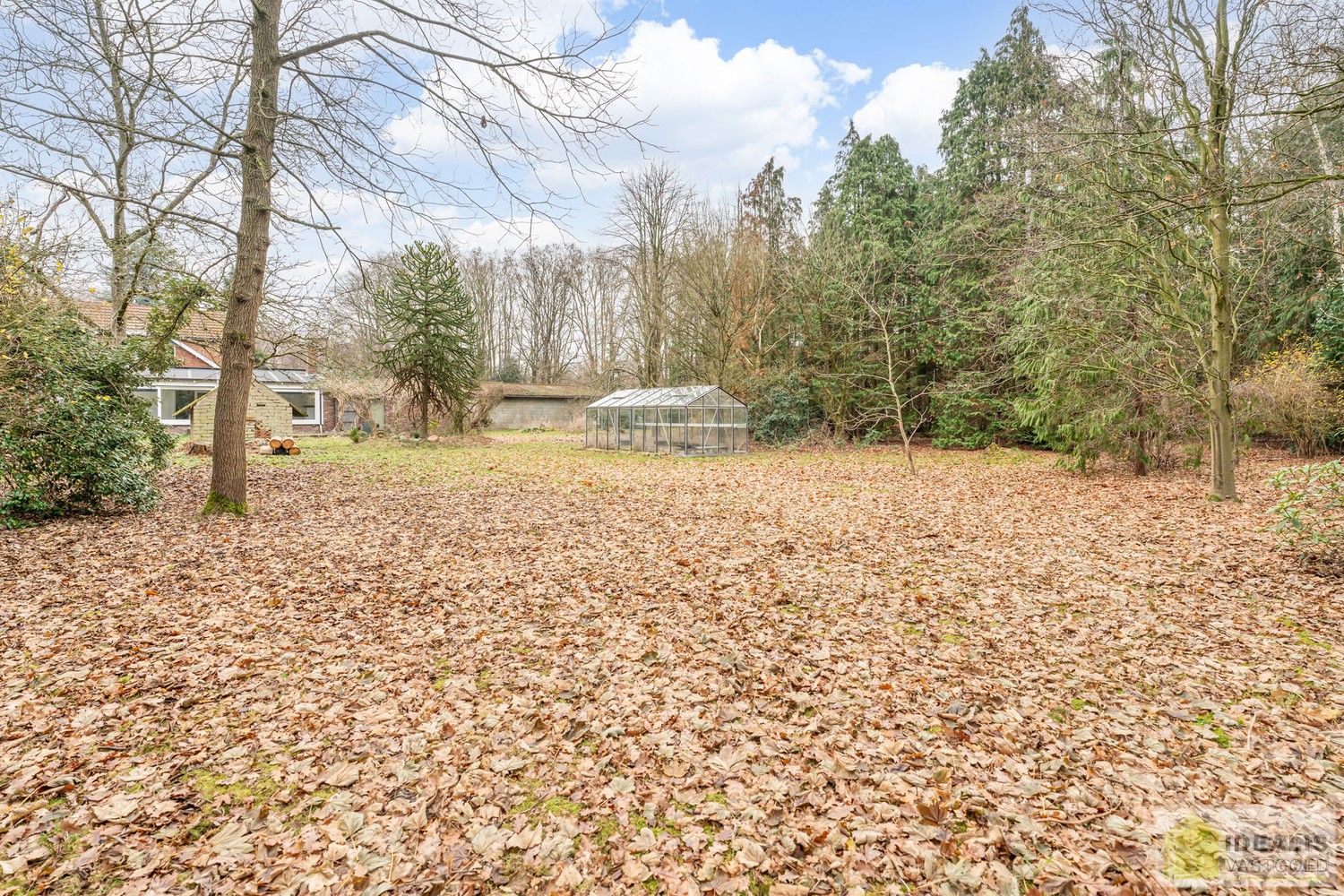 IDEALIS VASTGOED – Ruime te renoveren villa op riant perceel! De villa omvat 198m² netto bewoonbare oppervlakte met een ruime woonkamer en aansluitend uitgeruste keuken, badkamer, 2 grote en 1 kleine slaapkamer, kelder, veranda en 2 garages met sectionale poort van ca. 100m². De villa is gelegen op een prachtig perceel met een oppervlakte van ca. 1,1 hectare (11.000m²)! omgeven door bosgebied! Zeer geschikt voor kandidaten op zoek naar een unieke locatie zeer centraal gelegen, doch volledig omgeven door groen. foto 33