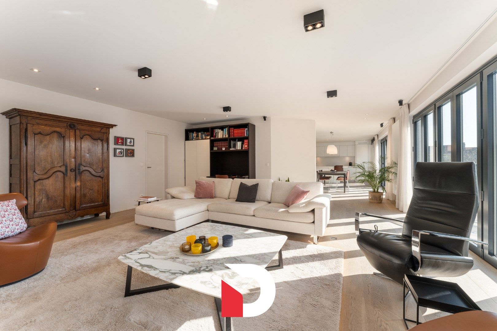 Magnifiek energiezuinig appartement met 3 slk en open zicht over groen park foto 8