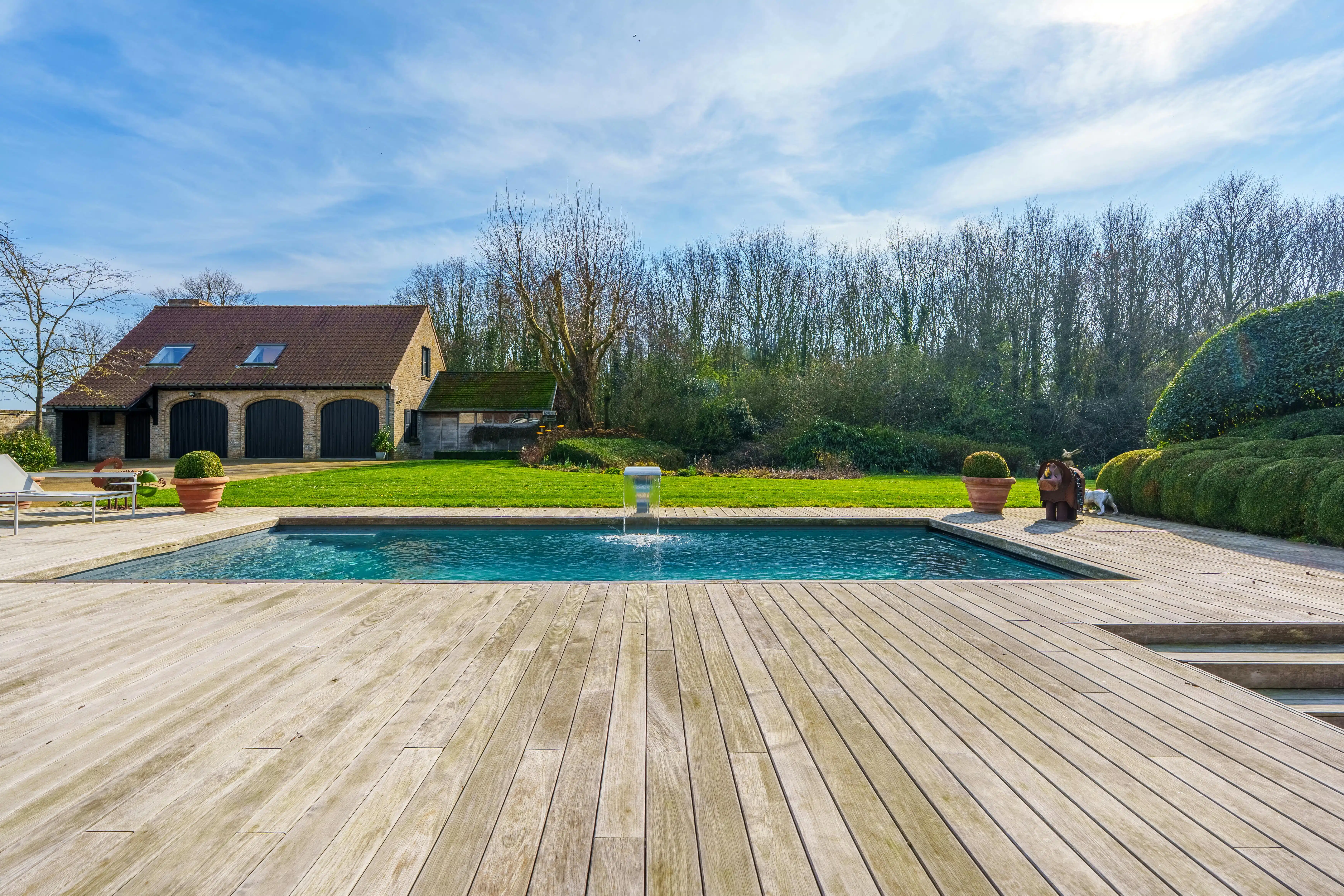 Exclusieve villa met tuin en zwembad op 1,6 ha in Krombeke foto 26