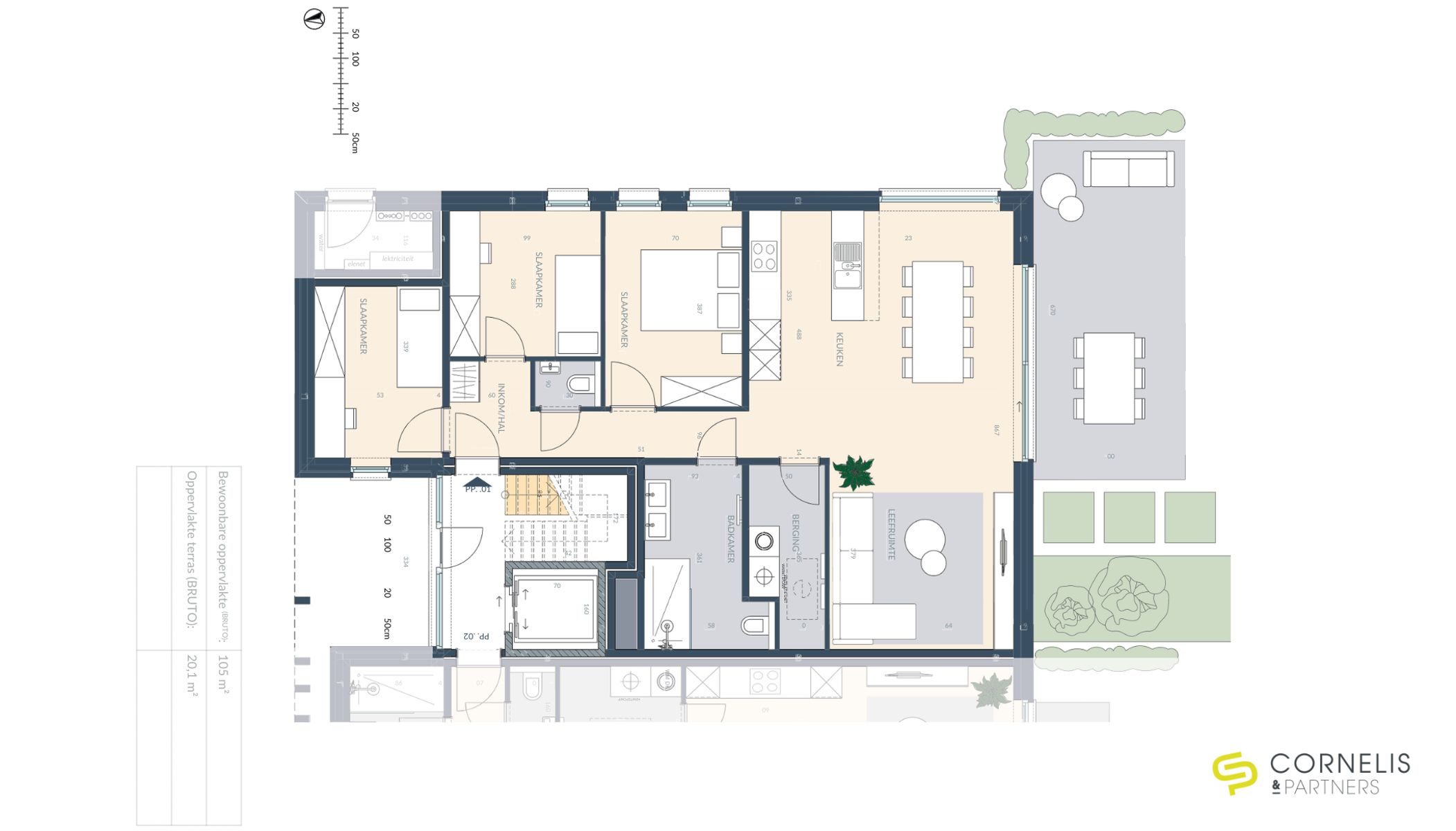 Fantastisch gelijkvloers appartement met zonneterras/tuin foto 5