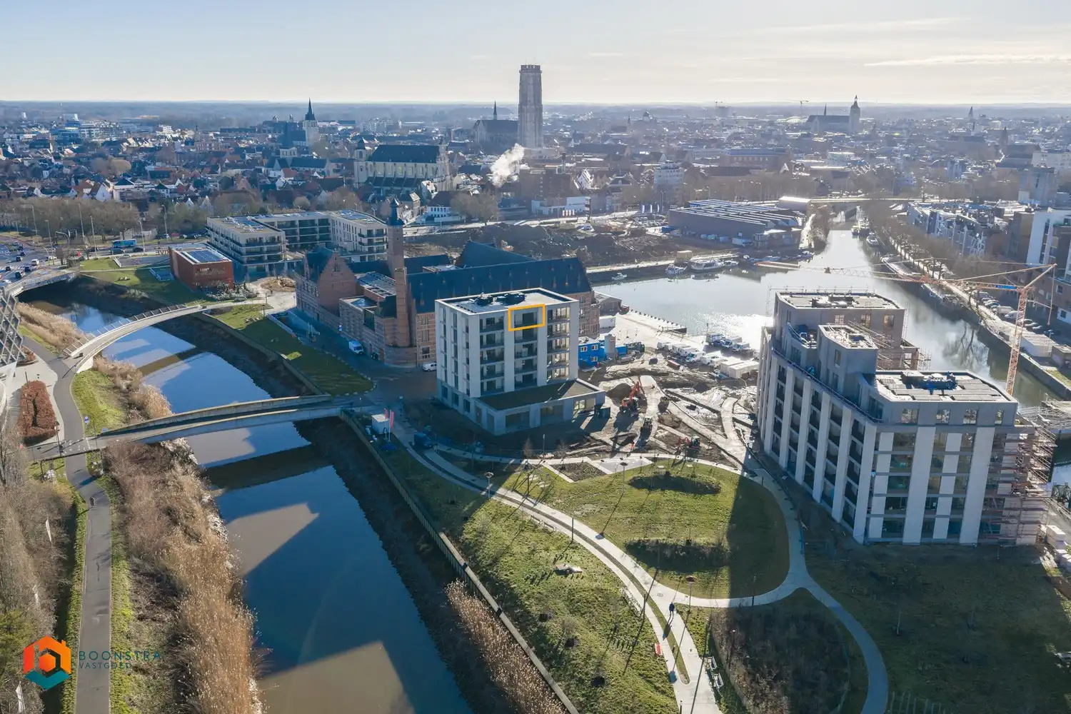Nieuwbouwapp. met 1 slpkr, berging en prachtig uitzicht te Mechelen foto 4
