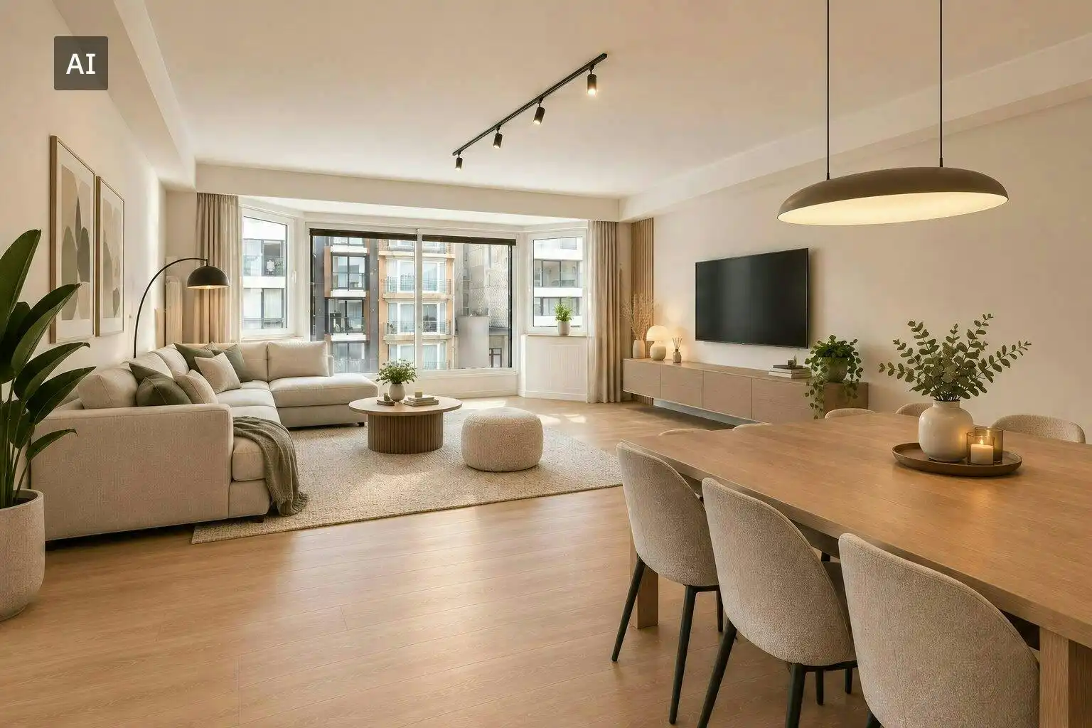 Ruim 2 slaapkamer appartement in het centrum van Knokke foto 2