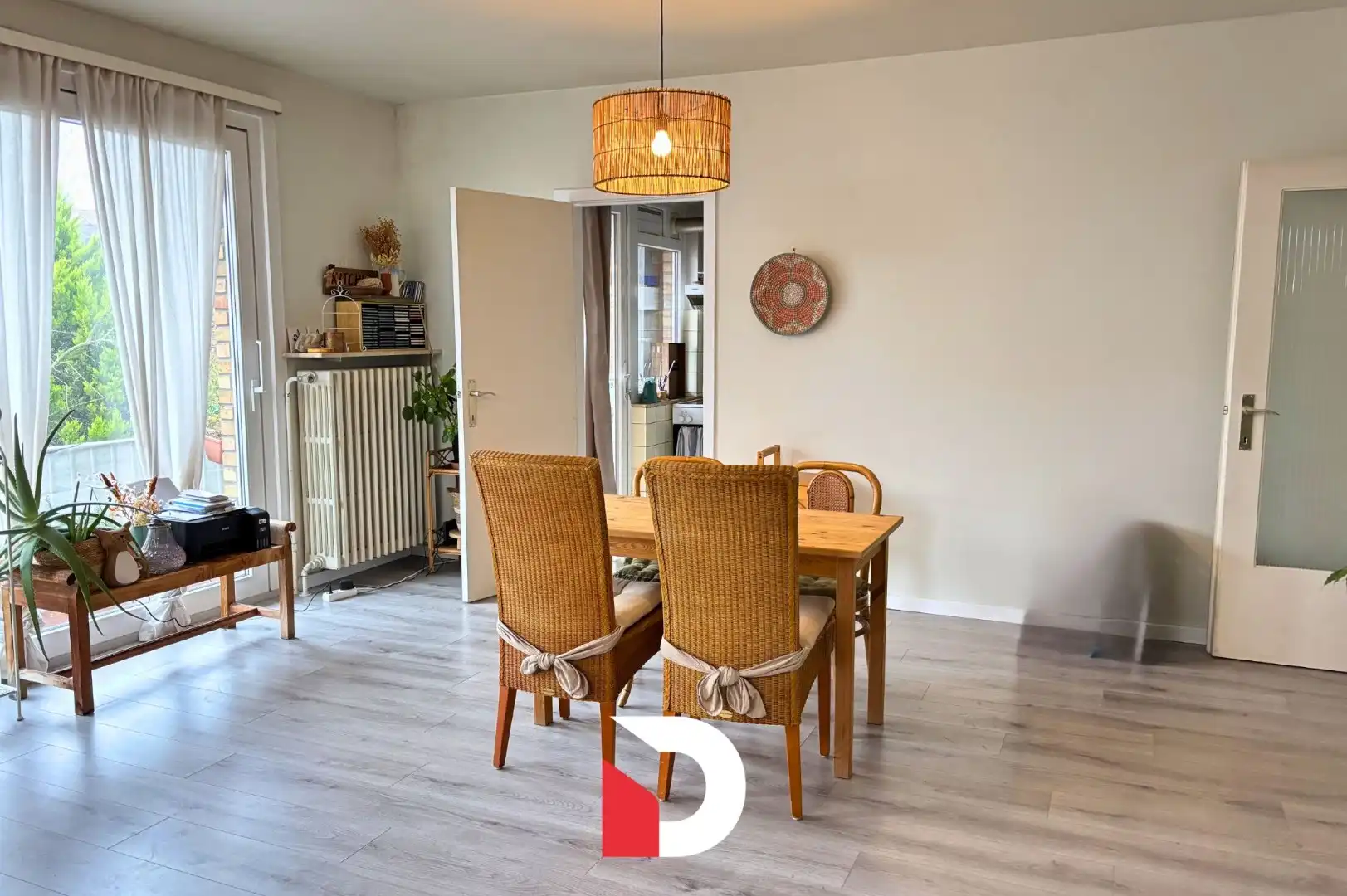 Ruim appartement op 1ste verdiep met 2 slaapkamers te Kristus-Koning foto 2