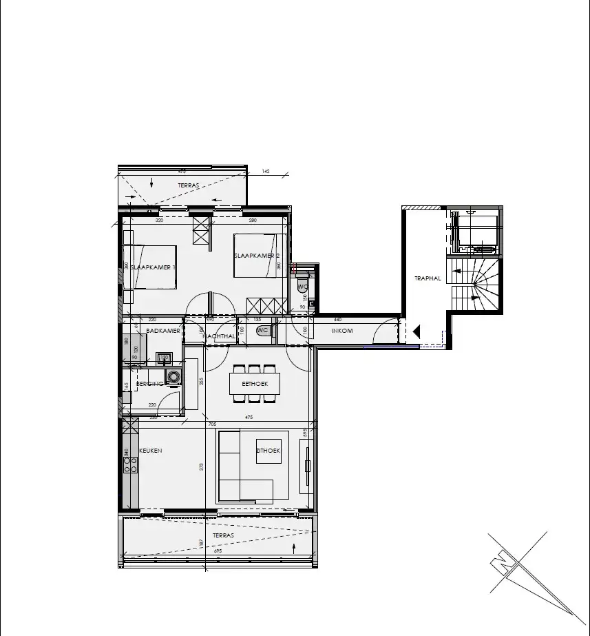 Instapklaar appartement met 2 slaapkamers en terrassen op topligging in Tielt! foto 25