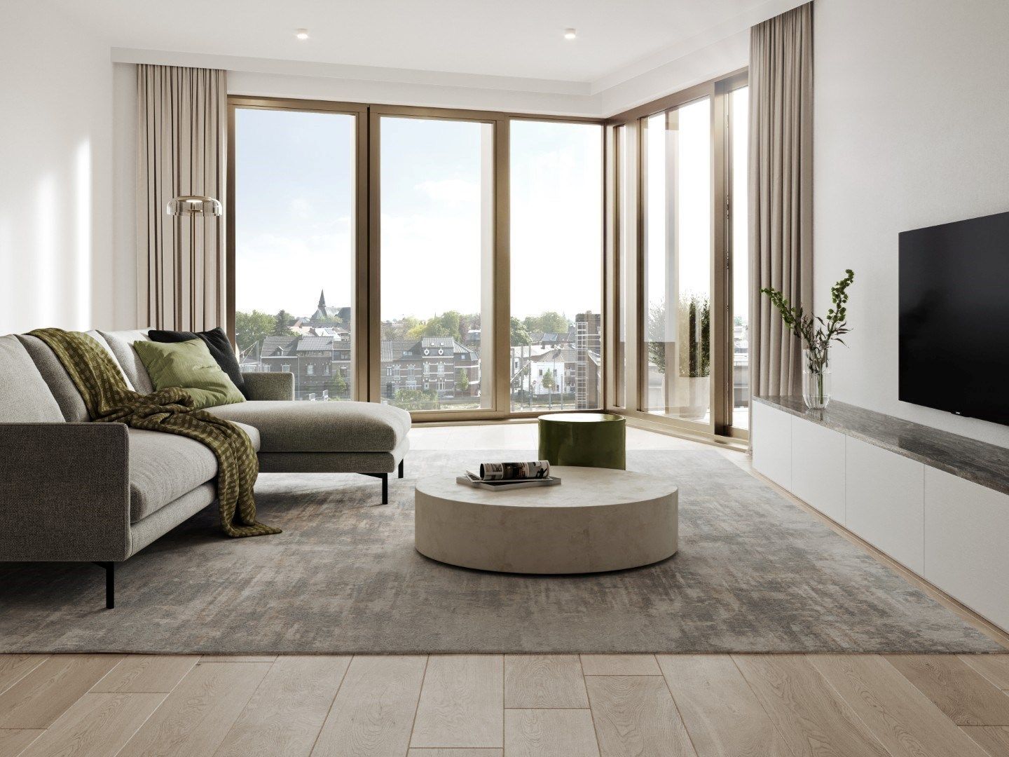APPARTEMENT met terras, 64m², 1 slaapkamer - Res. B'HIVE foto {{pictureIndex}}