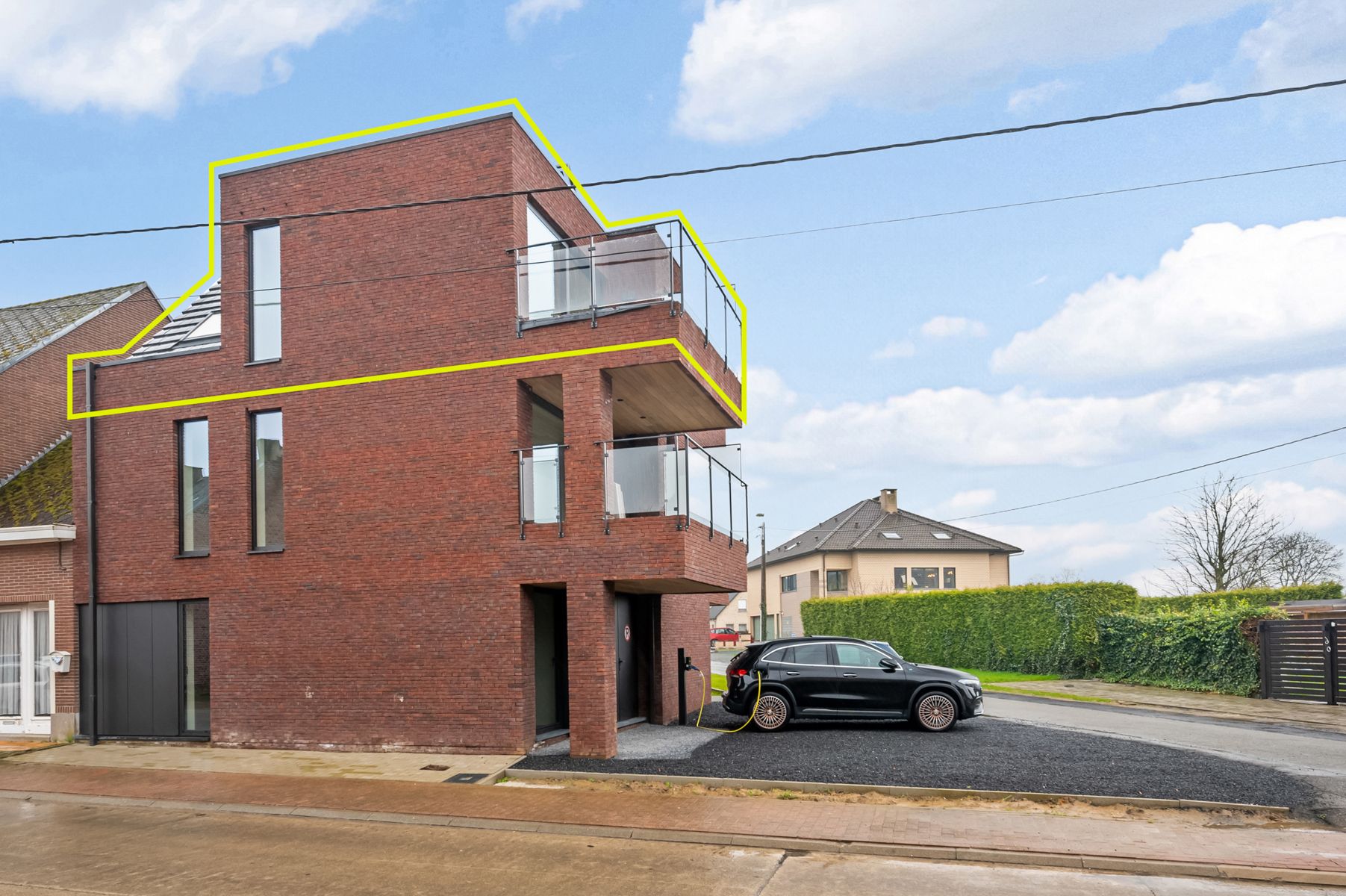 Prachtige duplex nieuwbouwappartement te huur in Idegem foto 2
