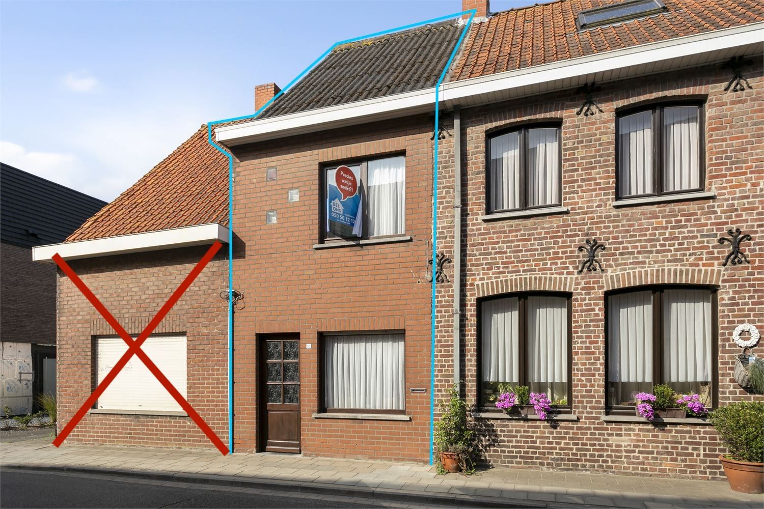 Knusse rijwoning met 2 slpks, tuin en toekomstig HOB-potentieel in rustige ligging foto 3