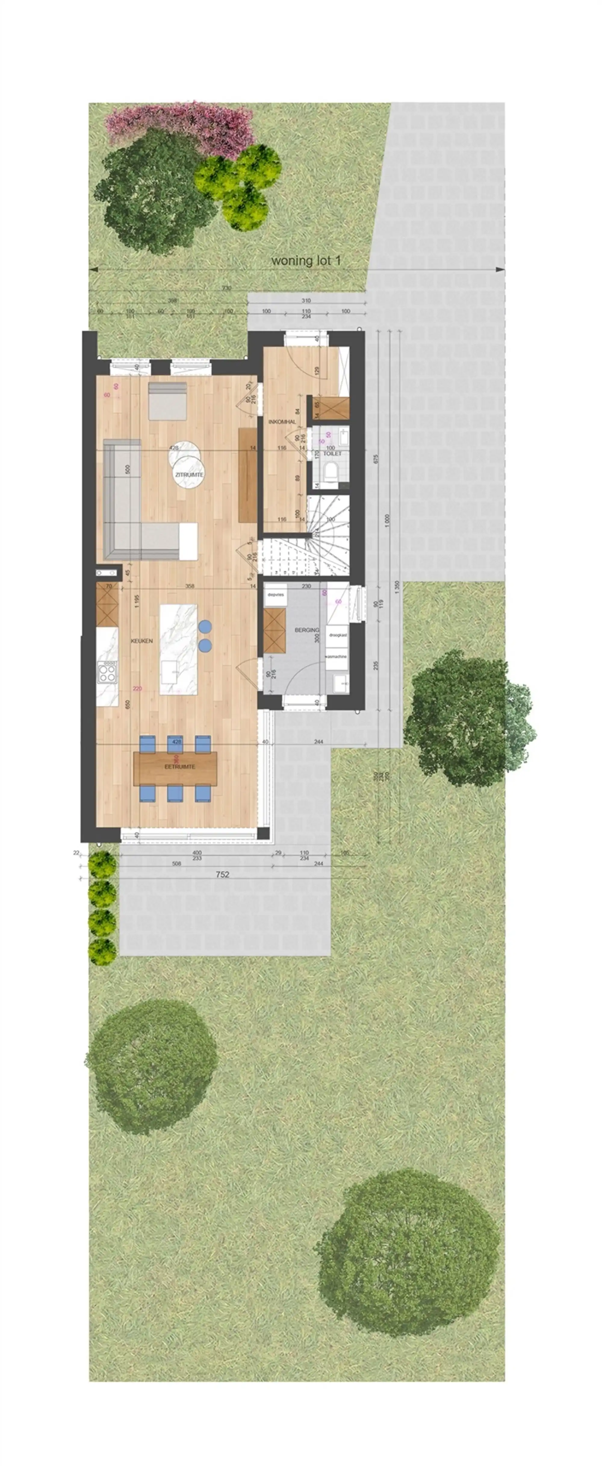 NIEUWBOUWWONING MET 3 SLAAPKAMERS UITERST RUSTIG DOCH CENTRAAL GELEGEN TE ZONHOVEN foto 12