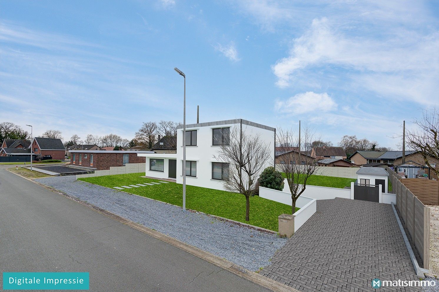 VRIJSTAANDE, GELIJKVLOERSE GEZINSWONING MET 3 SLAAPKAMERS EN INPANDIGE GARAGE TE HOUTHALEN foto 28
