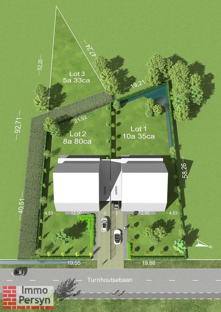 Bouwgrond in Okselaar te koop op 1.413m² (lot2 + lot3) foto 2