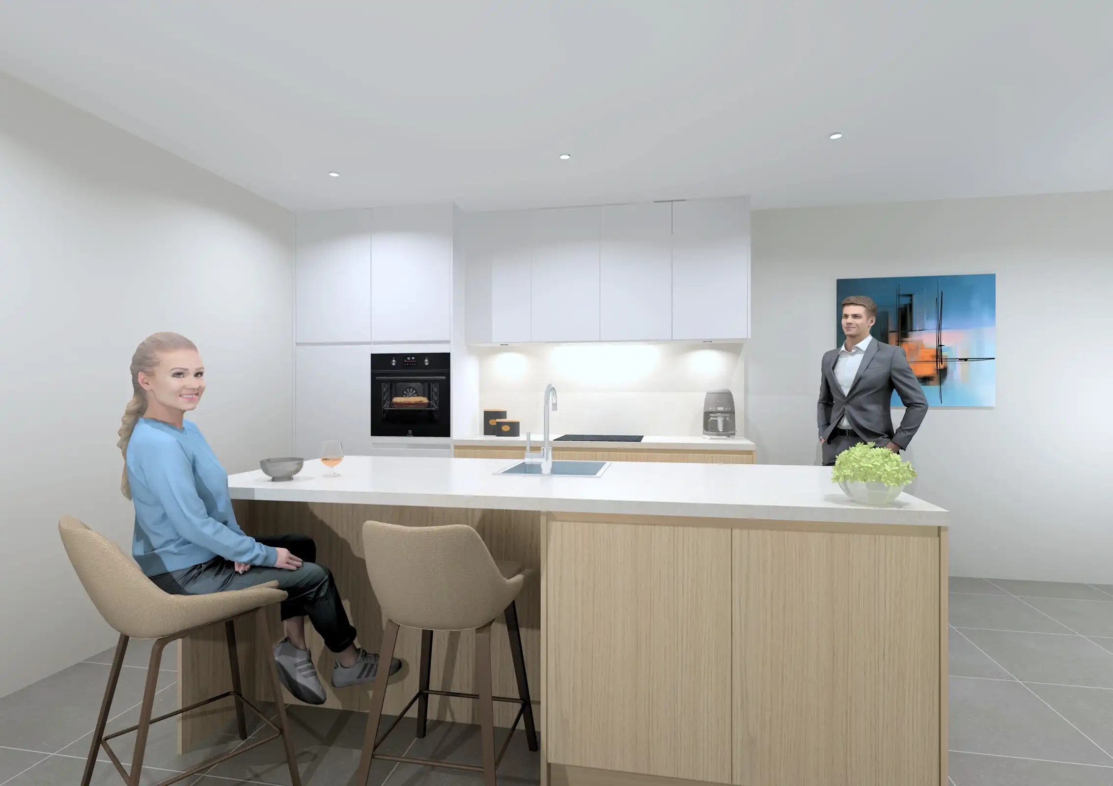 Ruime nie!uwbouwwoning met grote garage foto 4