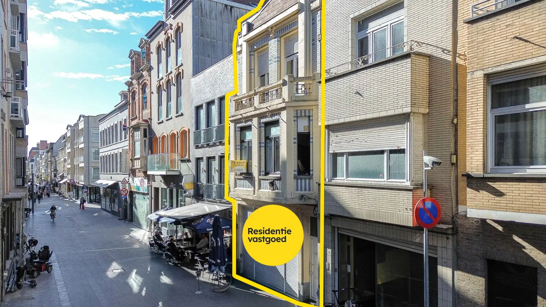 Handelswoning met veel mogelijkheden te koop in hartje Blankenberge! foto {{pictureIndex}}