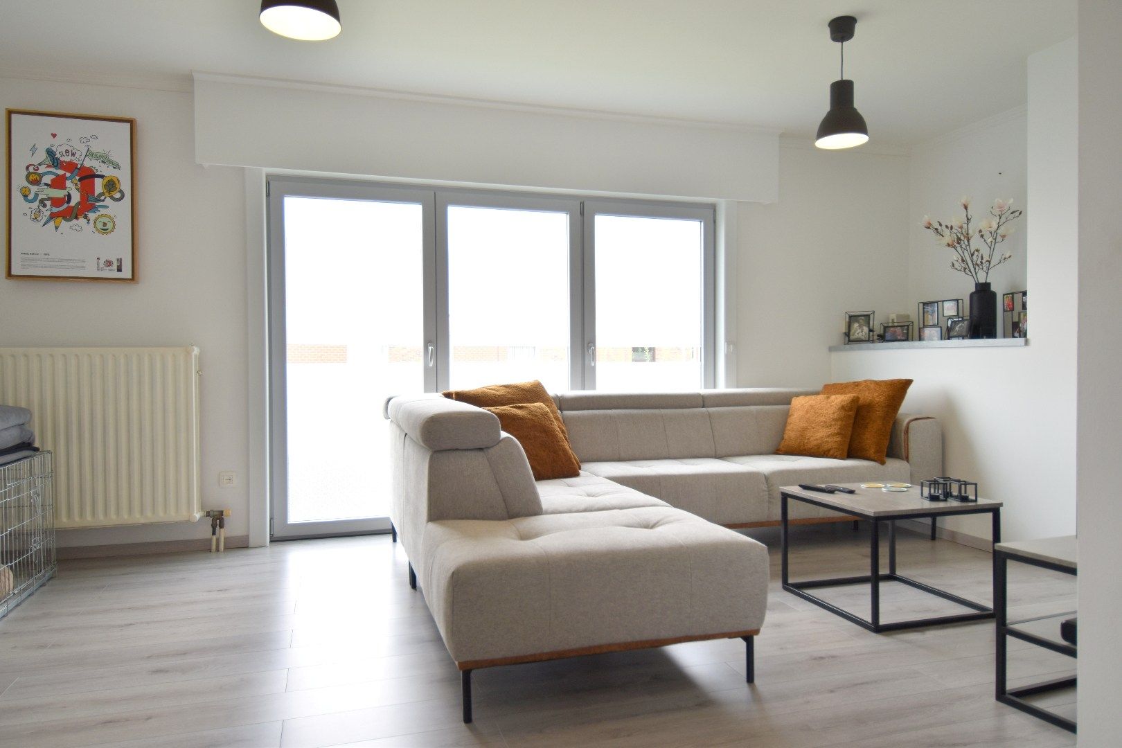 Verzorgde bel-etage met 3 slaapkamers, garage en carport te Lendelede foto 4