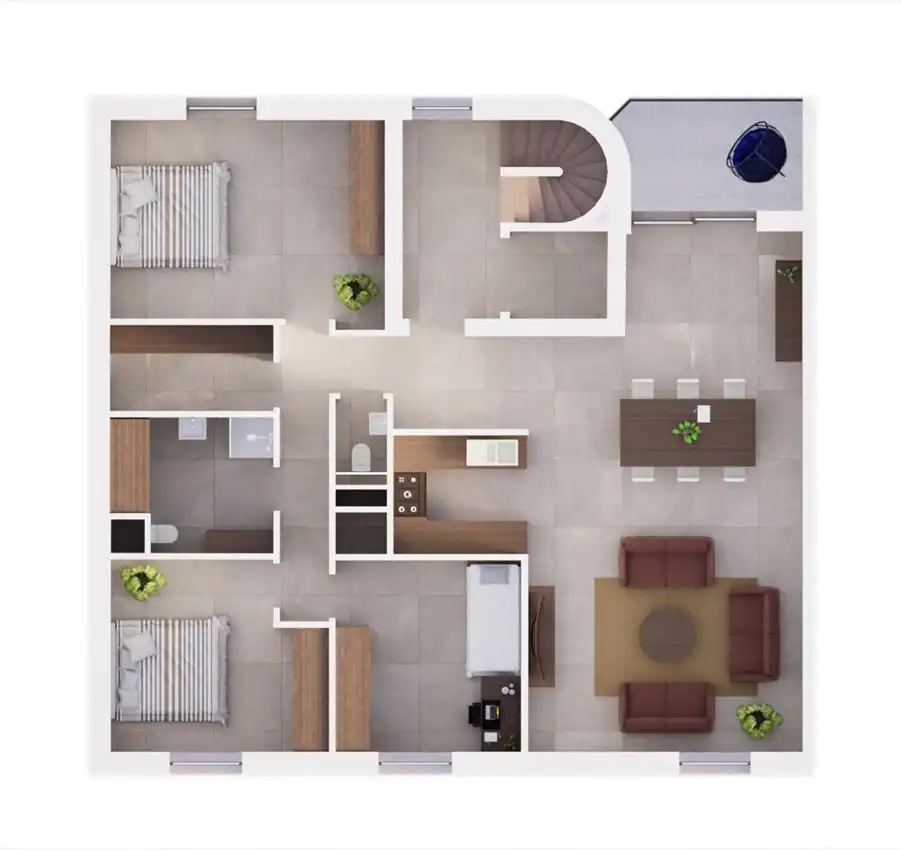 Penthouse met 3slk in kleinschalige residentie foto 15