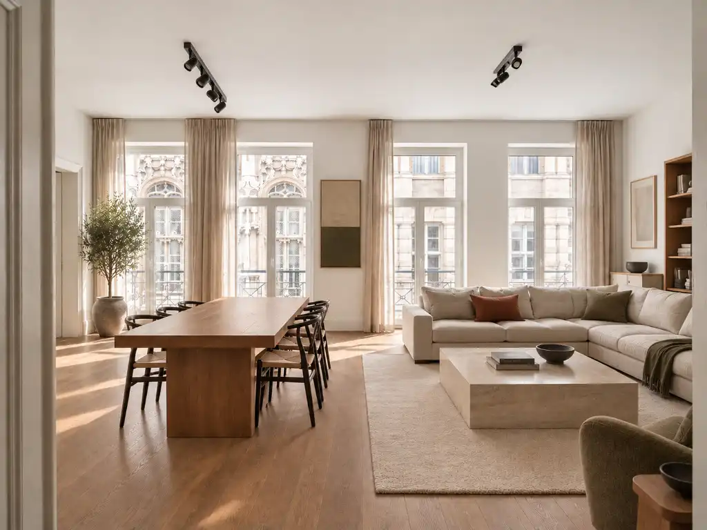 Karaktervol herenhuisappartement met terras en zicht op het stadhuis foto 3