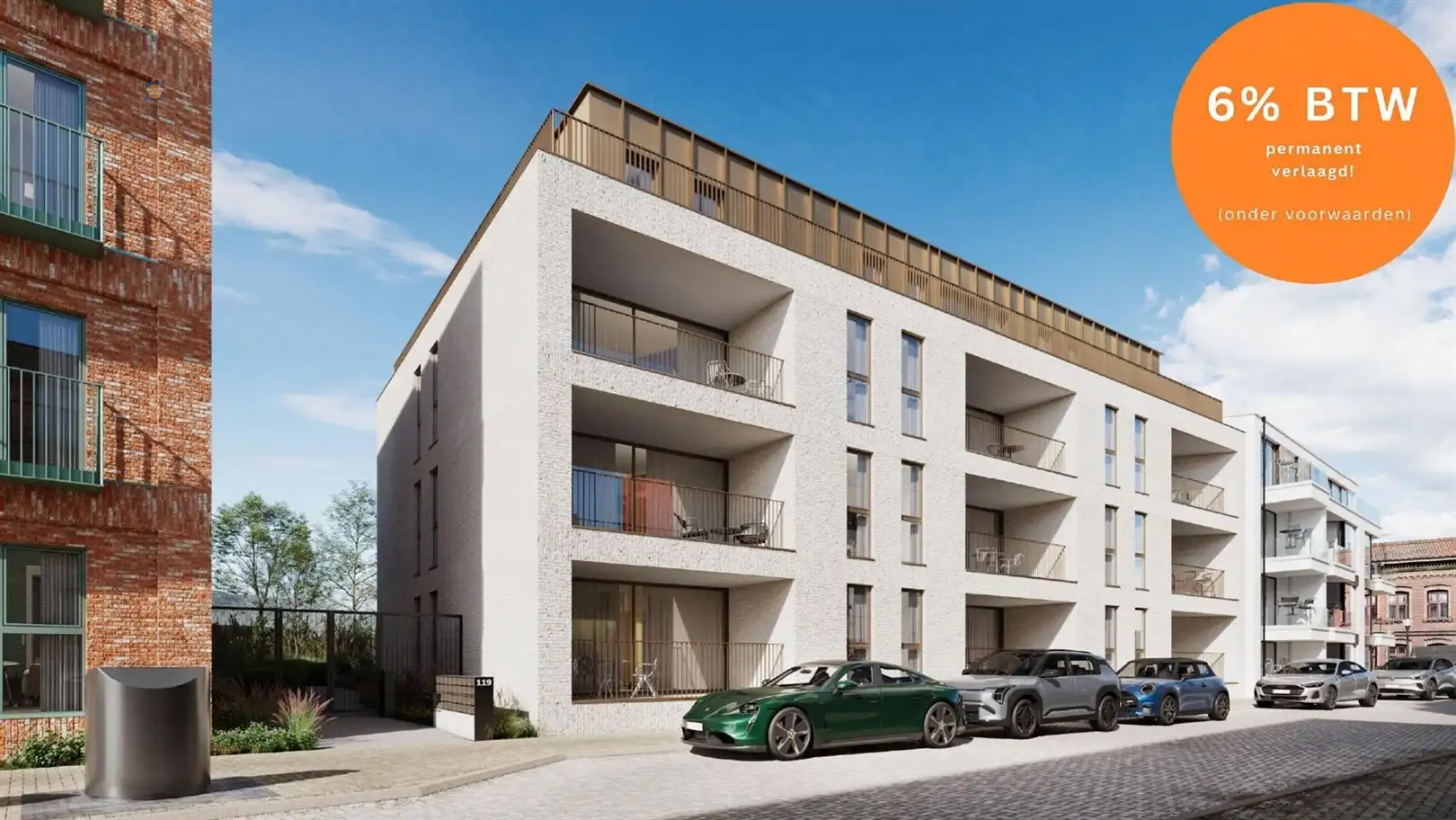 Ruim penthouse met twee slaapkamers en groot terras op topligging foto {{pictureIndex}}