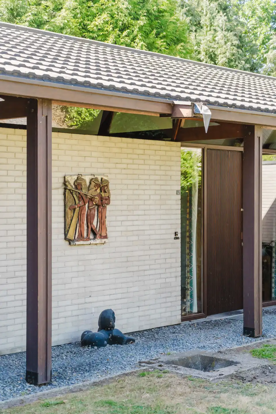 Architectenbungalow op een perceel van 1465m² in De Pinte foto 3