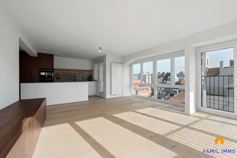 Penthouse met 3 slaapkamers en zijdelings zeezicht op de 6de verdieping in Oostende foto 4