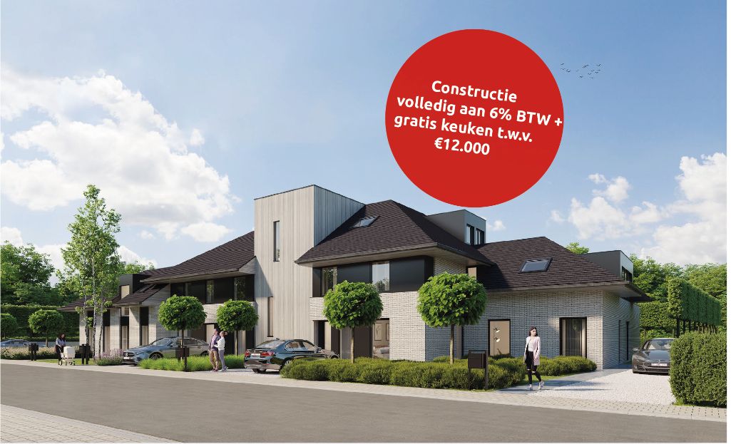 Exclusieve penthouse in het centrum van Zonnebeke met 3 slaapkamers en 60m² terrassen foto 1