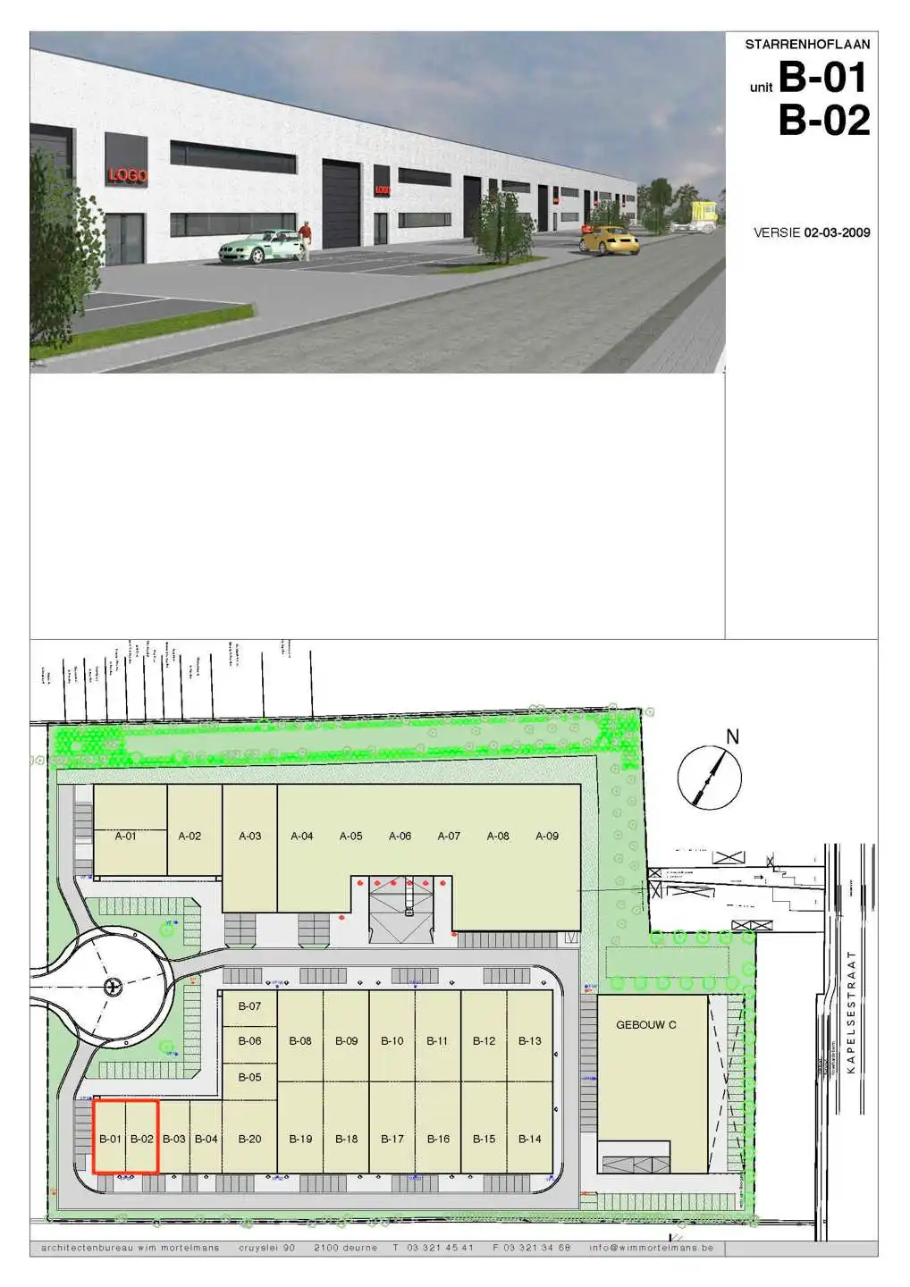 KANTOOR TE HUUR OP UITSTEKENDE LIGGING IN KAPELLEN – STARRENHOFLAAN 44 foto 2