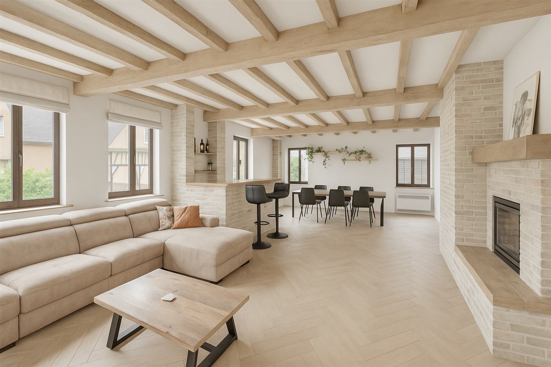 Prachtige open bebouwing met  3 slpks en zonnige tuin foto 5