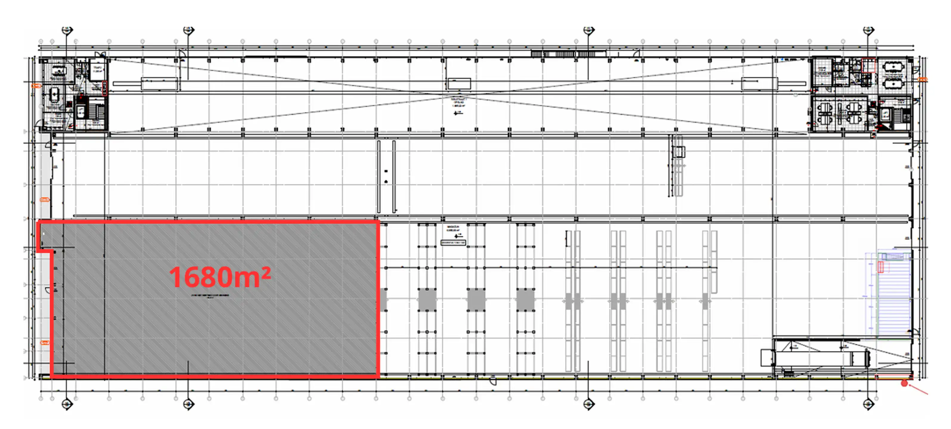 Kantoor 585m²  met magazijn 1.680m² te huur in Kallo foto 8