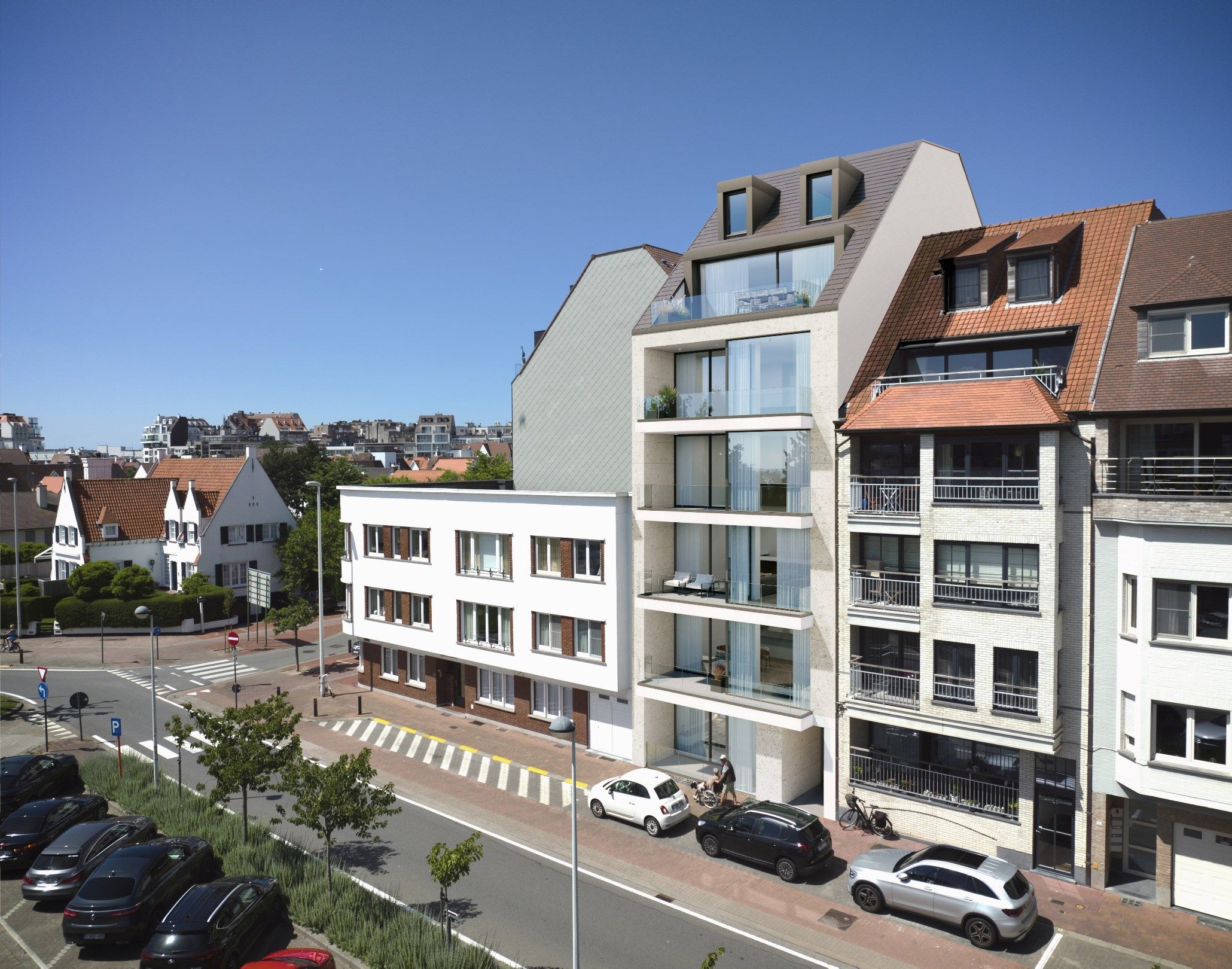 Prachtig nieuwbouwproject 'South view' met open zichten en 3 slaapkamers centraal gelegen vlakbij de Lippenslaan te Knokke.  foto 2