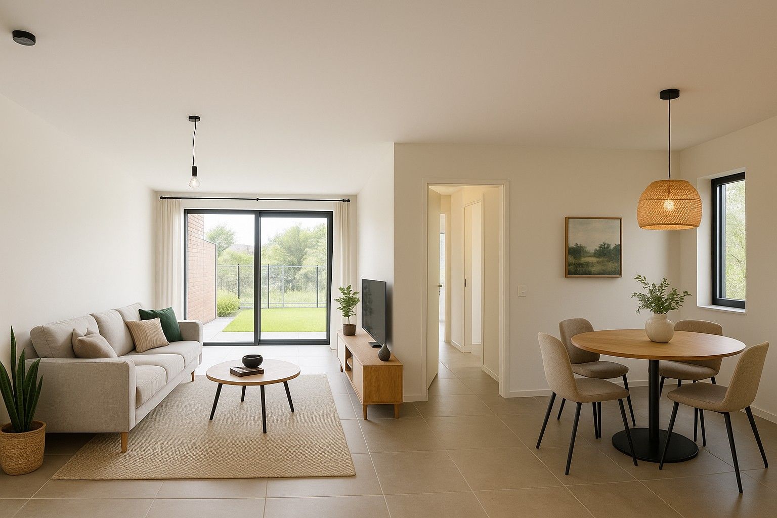 Nieuw gelijkvloers appartement met tuin en garage foto 3