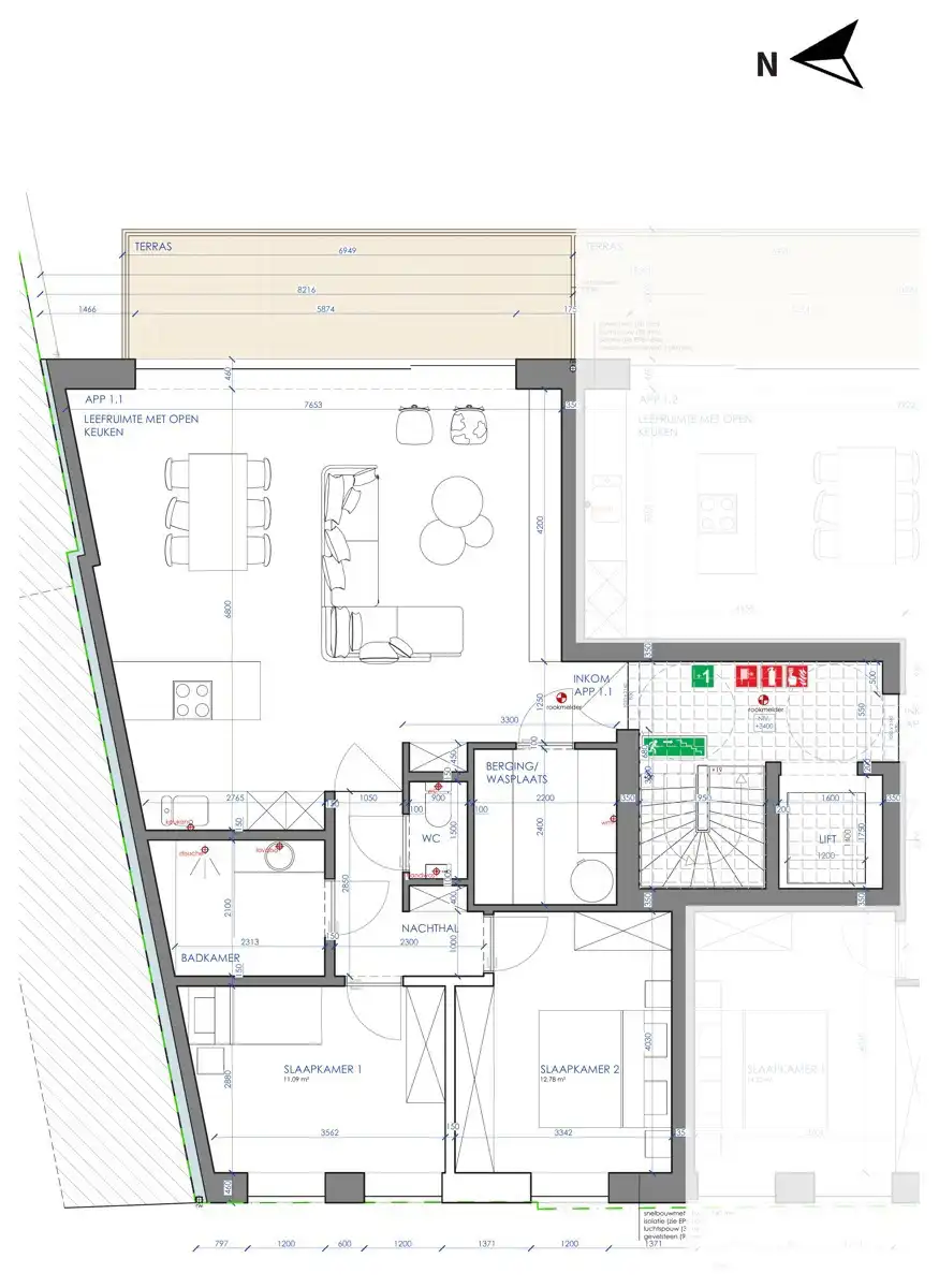 Nieuwbouw 2 slaapkamers en terras - centrum van Nieuwpoort foto 2