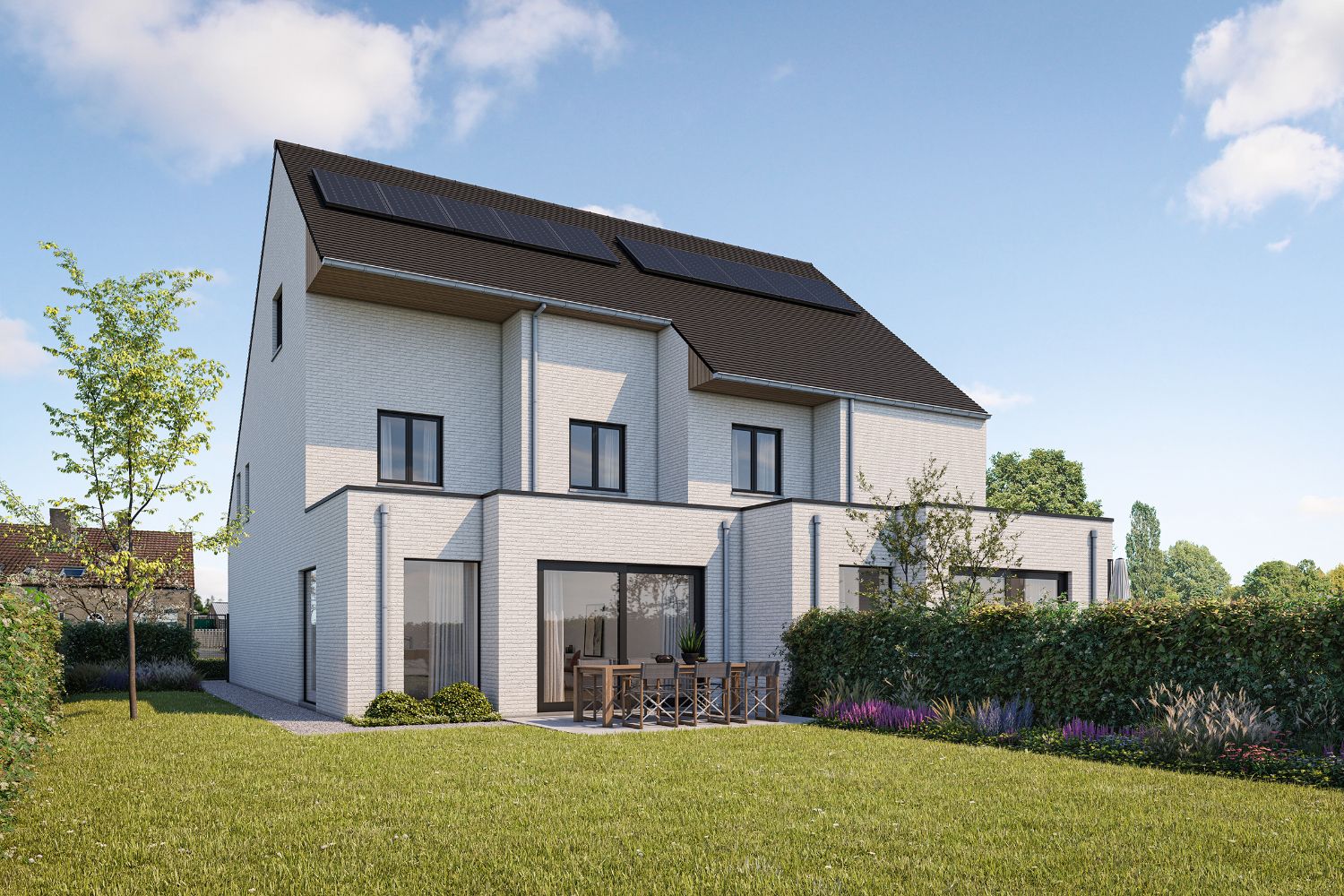 Nieuwbouwwoningen met 4 slaapkamers en garage foto {{pictureIndex}}