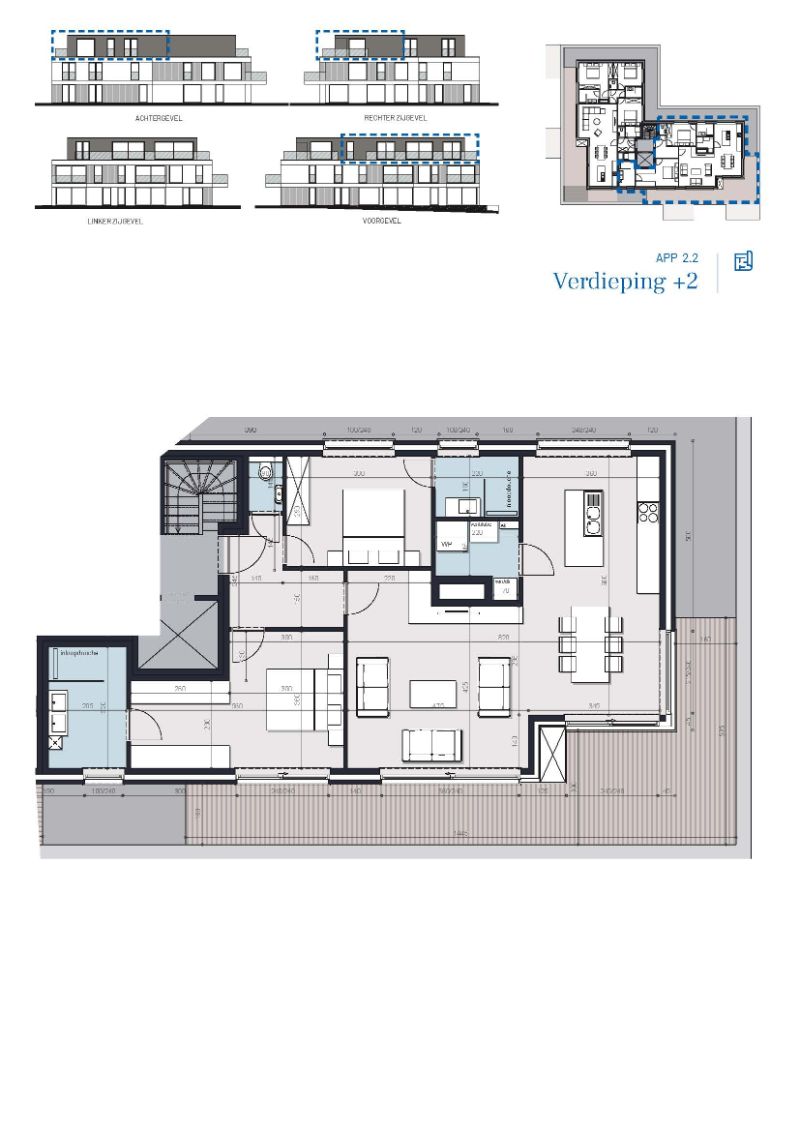 Denderleeuw, Anjelierenlaan - Steenweg - Fase 3 (Anjelierenlaan) - appartementen: Lot 12A/2.2 foto 3