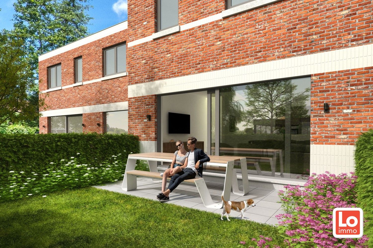 Moderne nieuwbouwwoning met 3 slaapkamers en bureauruimte in een prachtige tuin foto 3