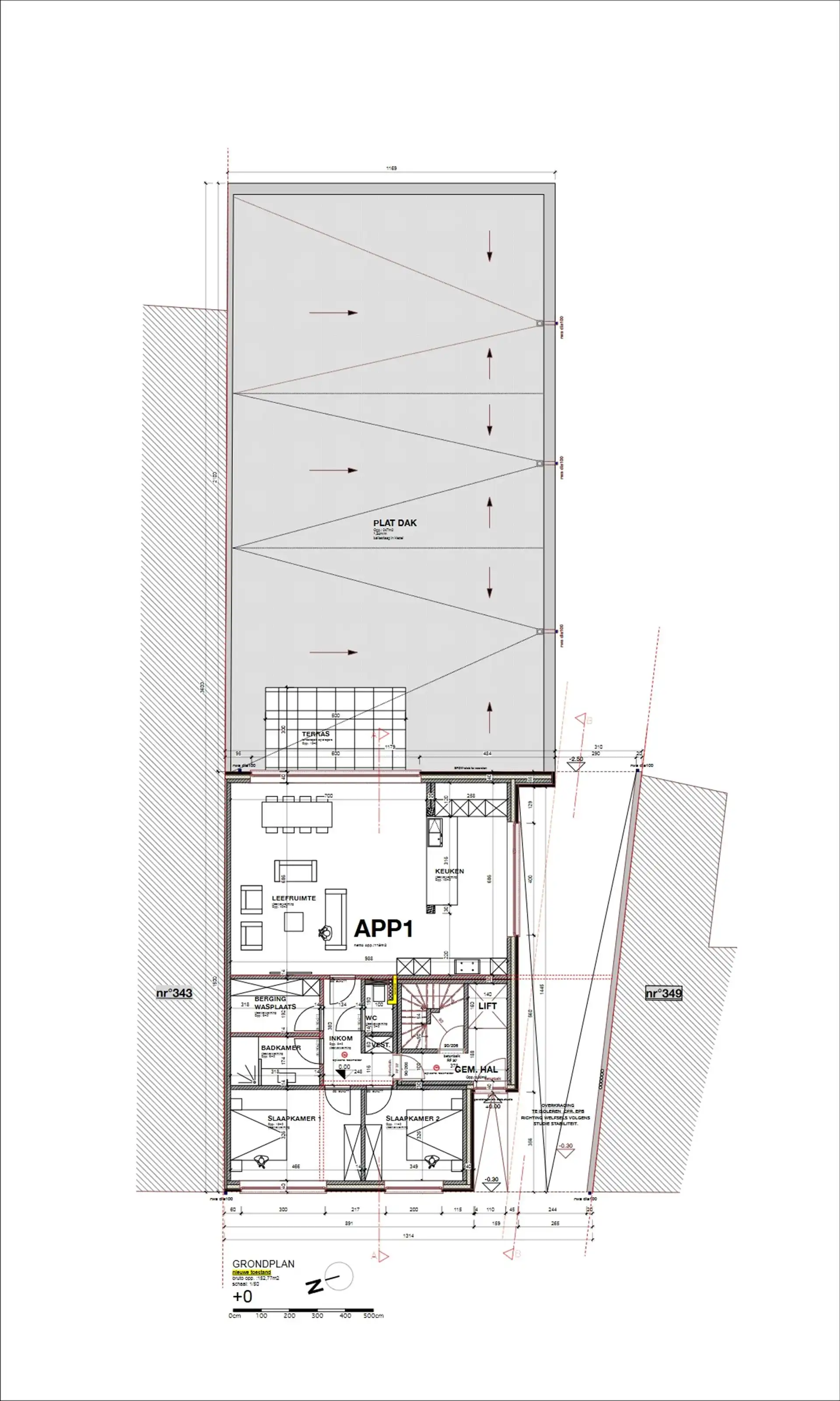 Gelijkvloers appartement foto {{pictureIndex}}