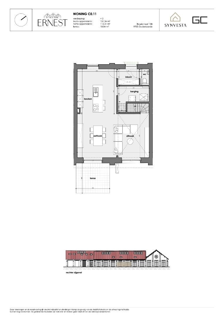 Modern huis met 3 slaapkamers, vide – Nieuwbouwproject Ernest, Oudenaarde foto 3