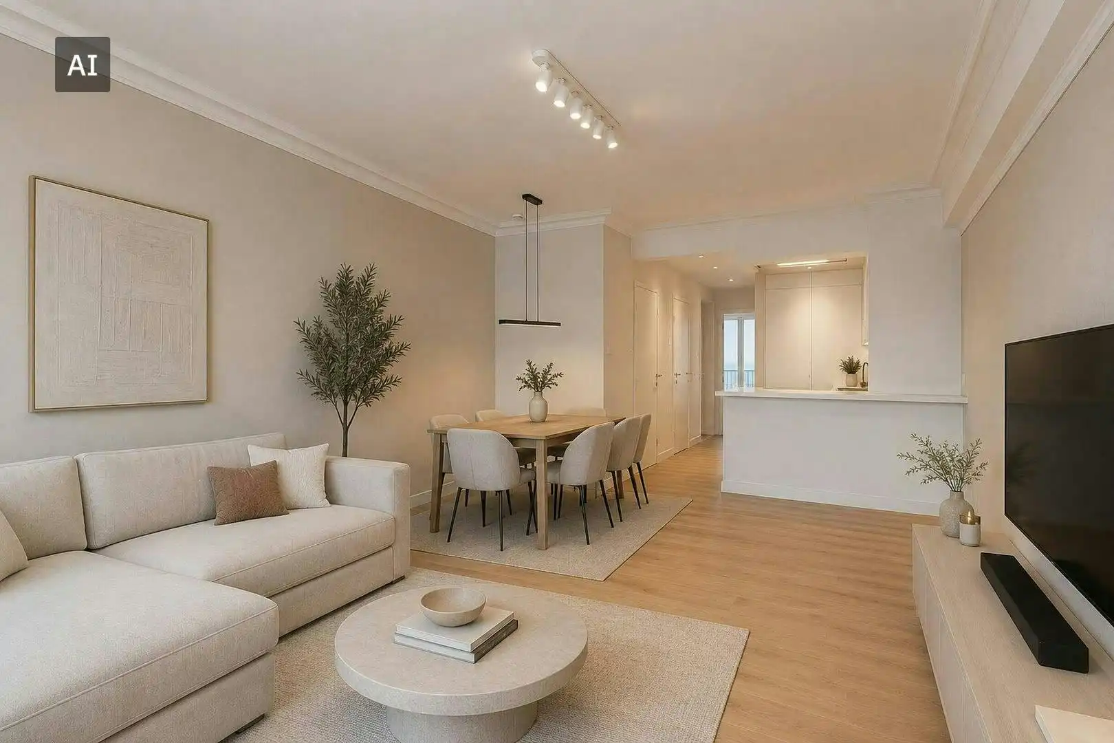 Lichtrijk appartement te koop op de zeedijk van Duinbergen foto 3