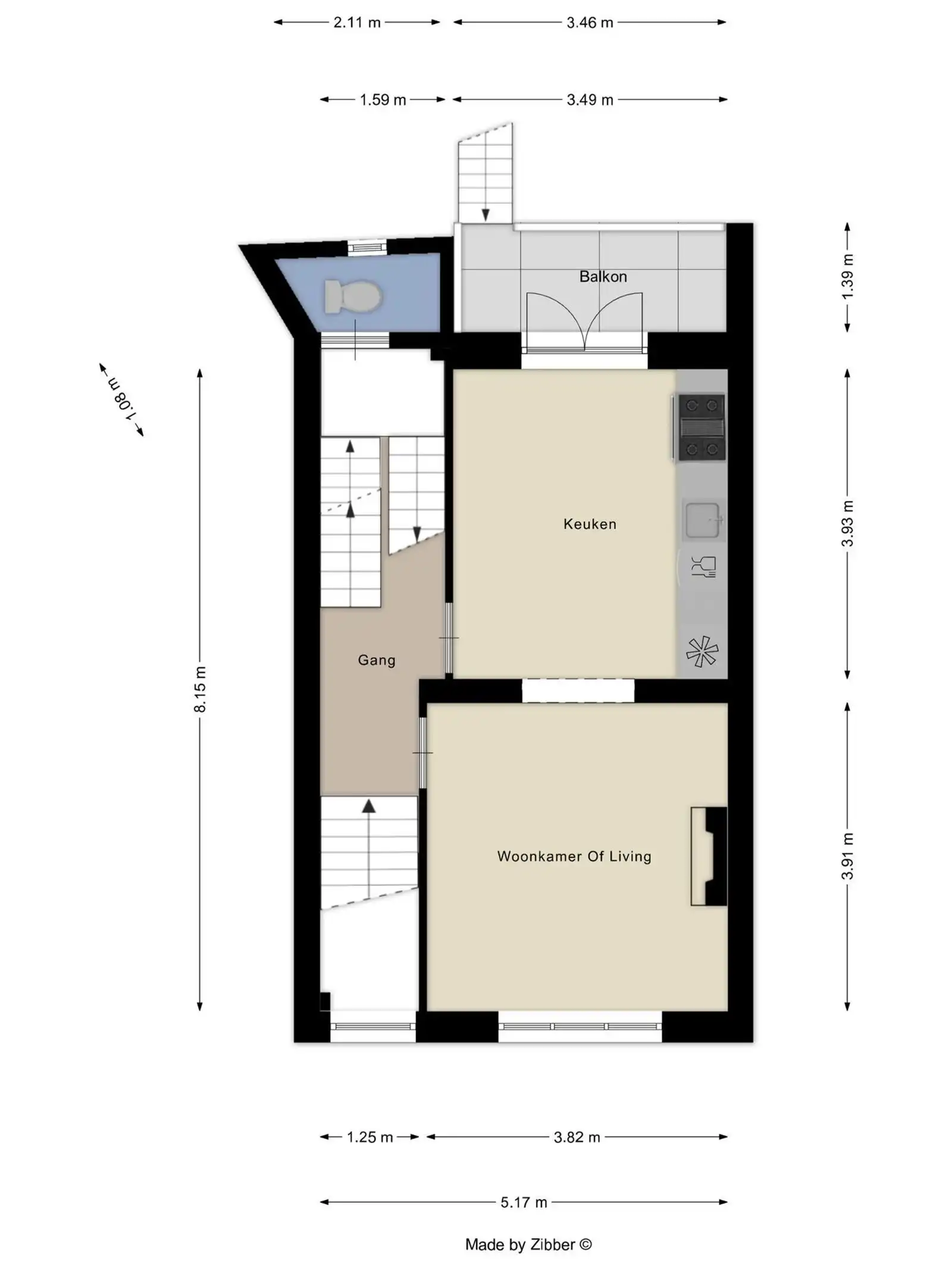 Gezellige woning met 3 slaapkamers + bureau te Ukkel  foto 2