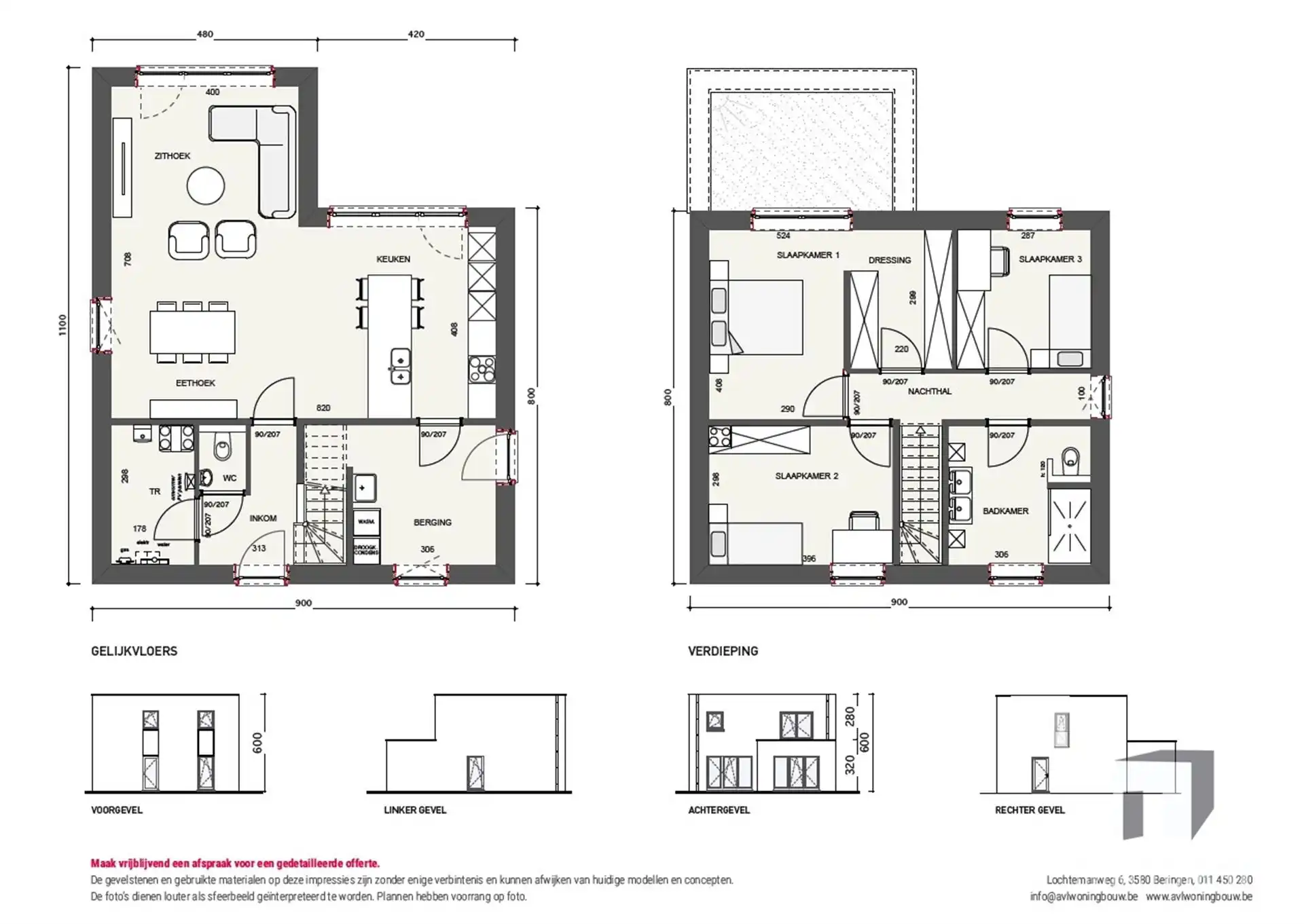Nog te bouwen WONING op braakliggende bouwgrond op 7a25 foto 3