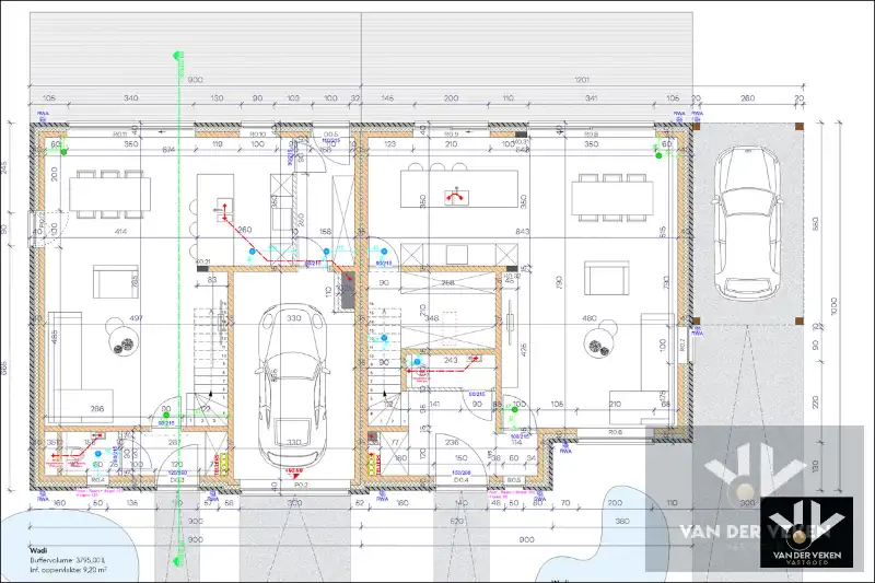 Moderne halfopen nieuwbouwwoning met 4 slaapkamers en 2 badkamers met carport foto 7