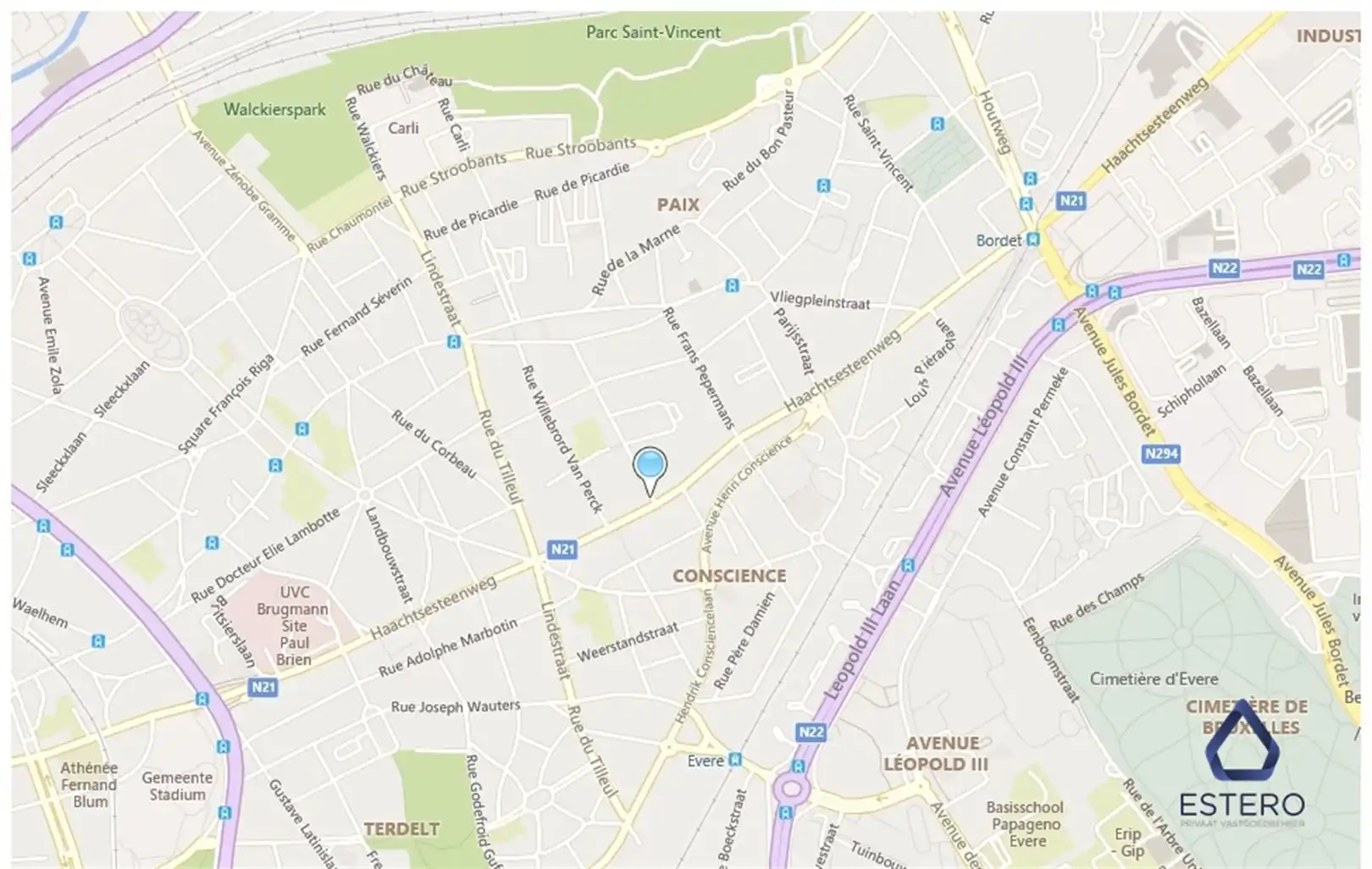 Moderne studio met terras en ondergrondse parking foto 16