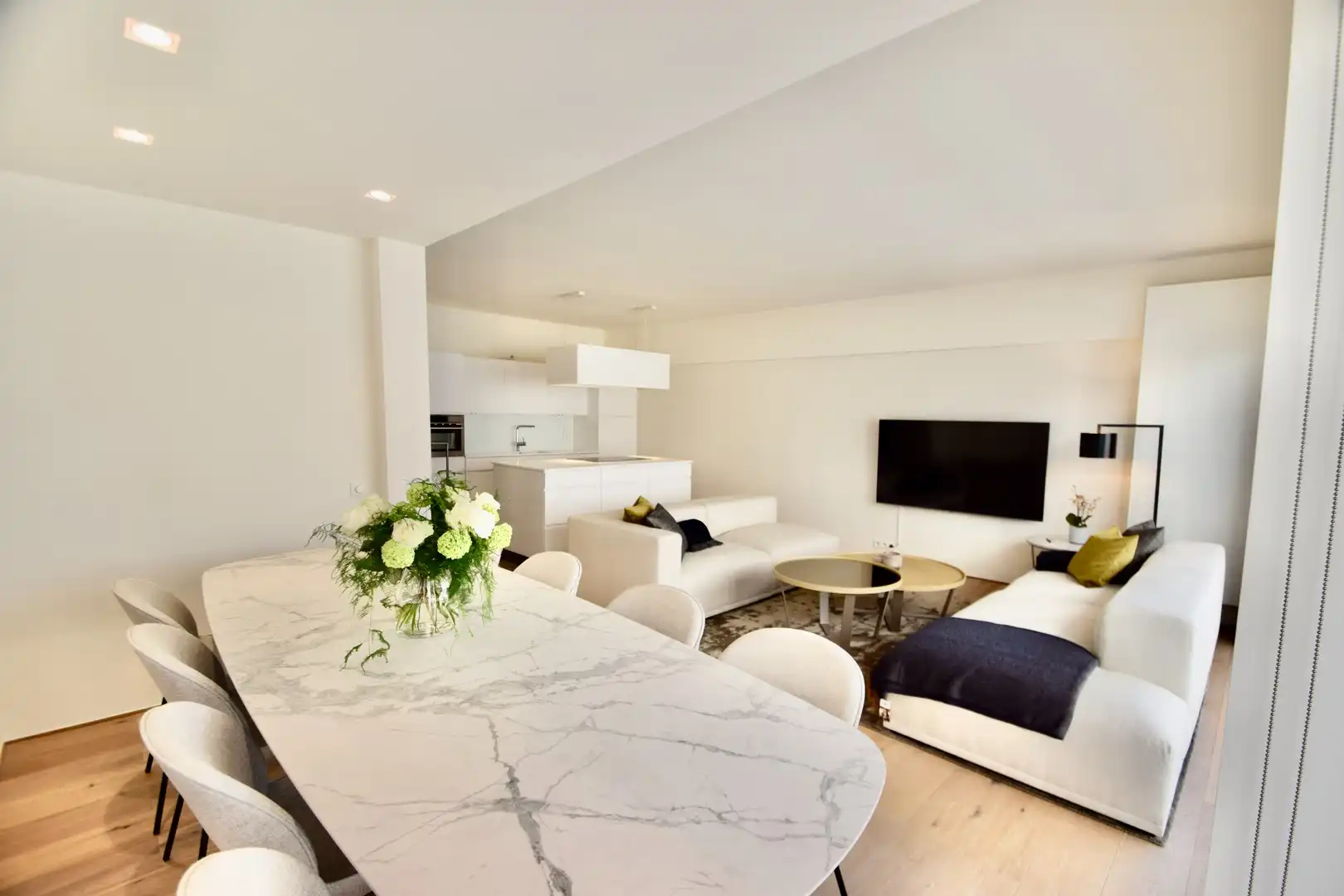 Hedendaags appartement genietend van zijdelings zeezicht, vlakbij de zee. foto 3