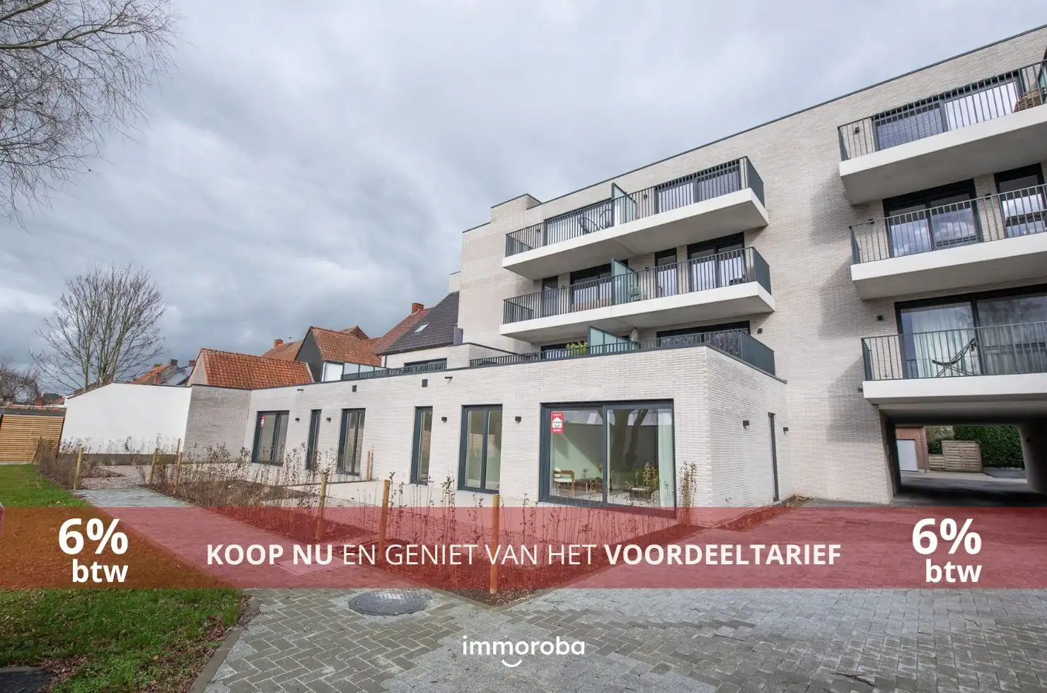 Gelijkvloers nieuwbouwappartement met 2 slaapkamers, tuin & terras – Residentie Albert & Jerome foto {{pictureIndex}}