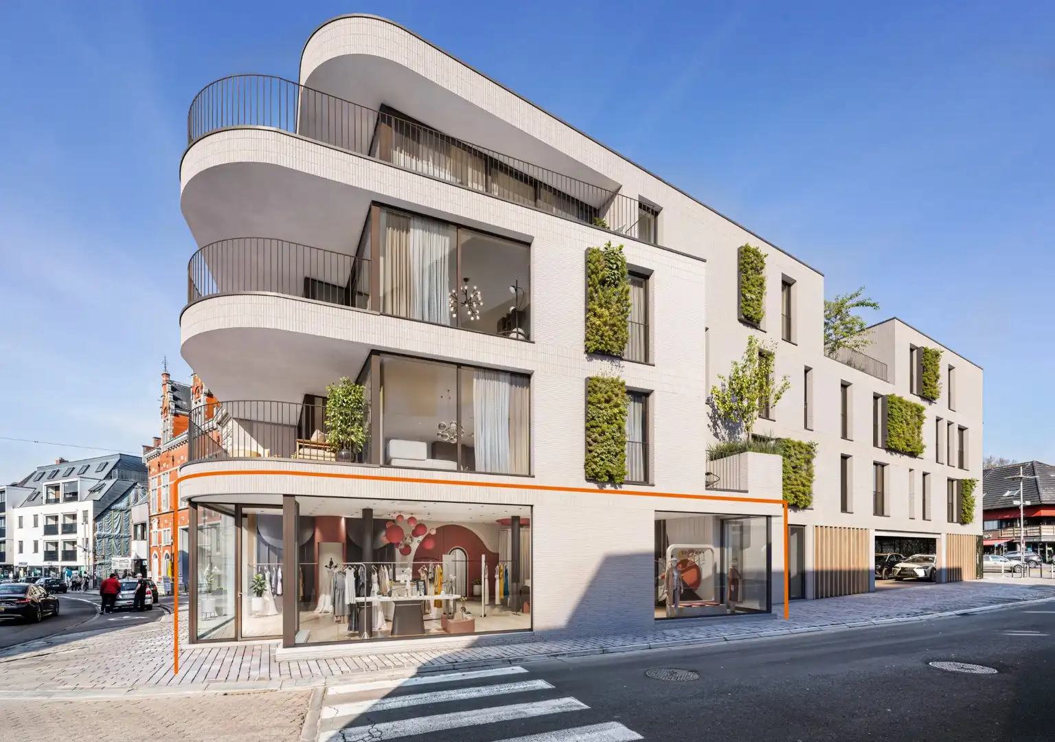 Nieuwbouwproject met handelsruimte en 6 luxueuze appartementen in hartje Tielt! foto {{pictureIndex}}