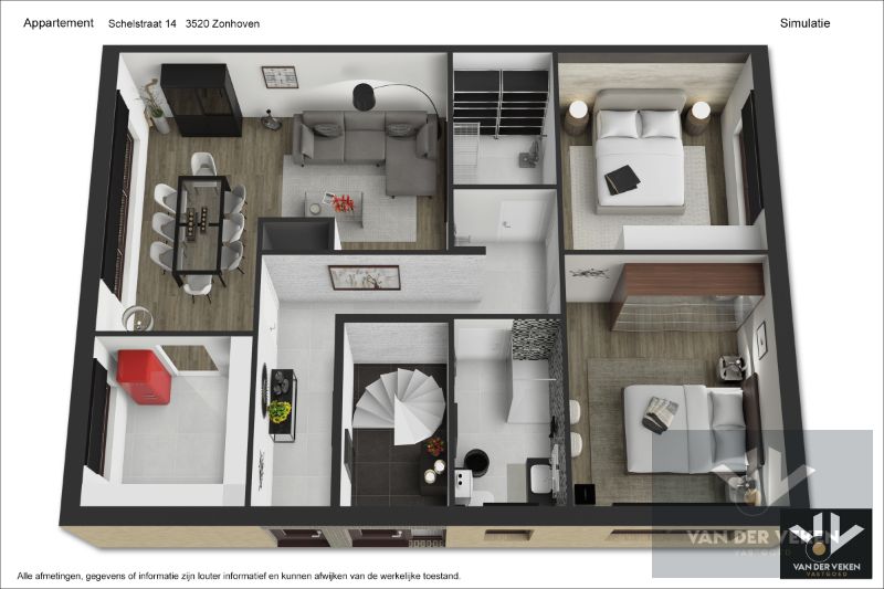 Te renoveren, ruim, centraal en toch rustig gelegen glvl 2-slpkapp met ruim terras nabij centrum Halveweg Zonhoven foto 22