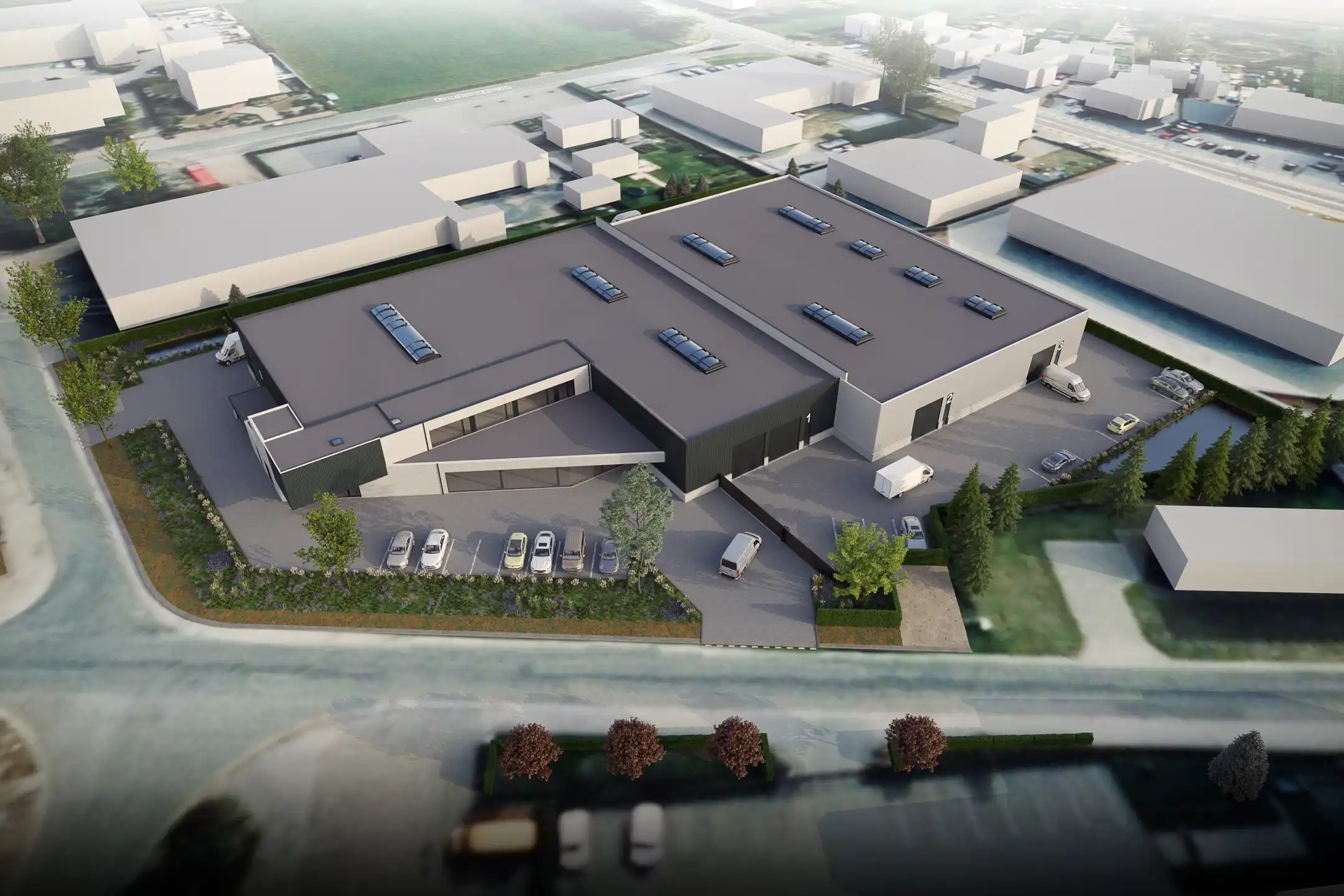 TE KOOP: KMO-unit 3 (opp. 550m²) op 'Jagersborg' in Maaseik foto 9