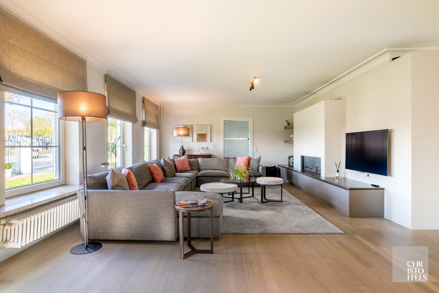 Eigentijdse villa (428m²) met zwembad en 2de woning (187m²) op perceel van 36a43ca.  foto 3