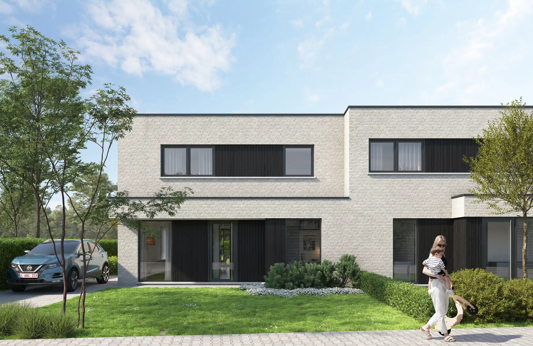 Moderne, halfopen woning foto {{pictureIndex}}