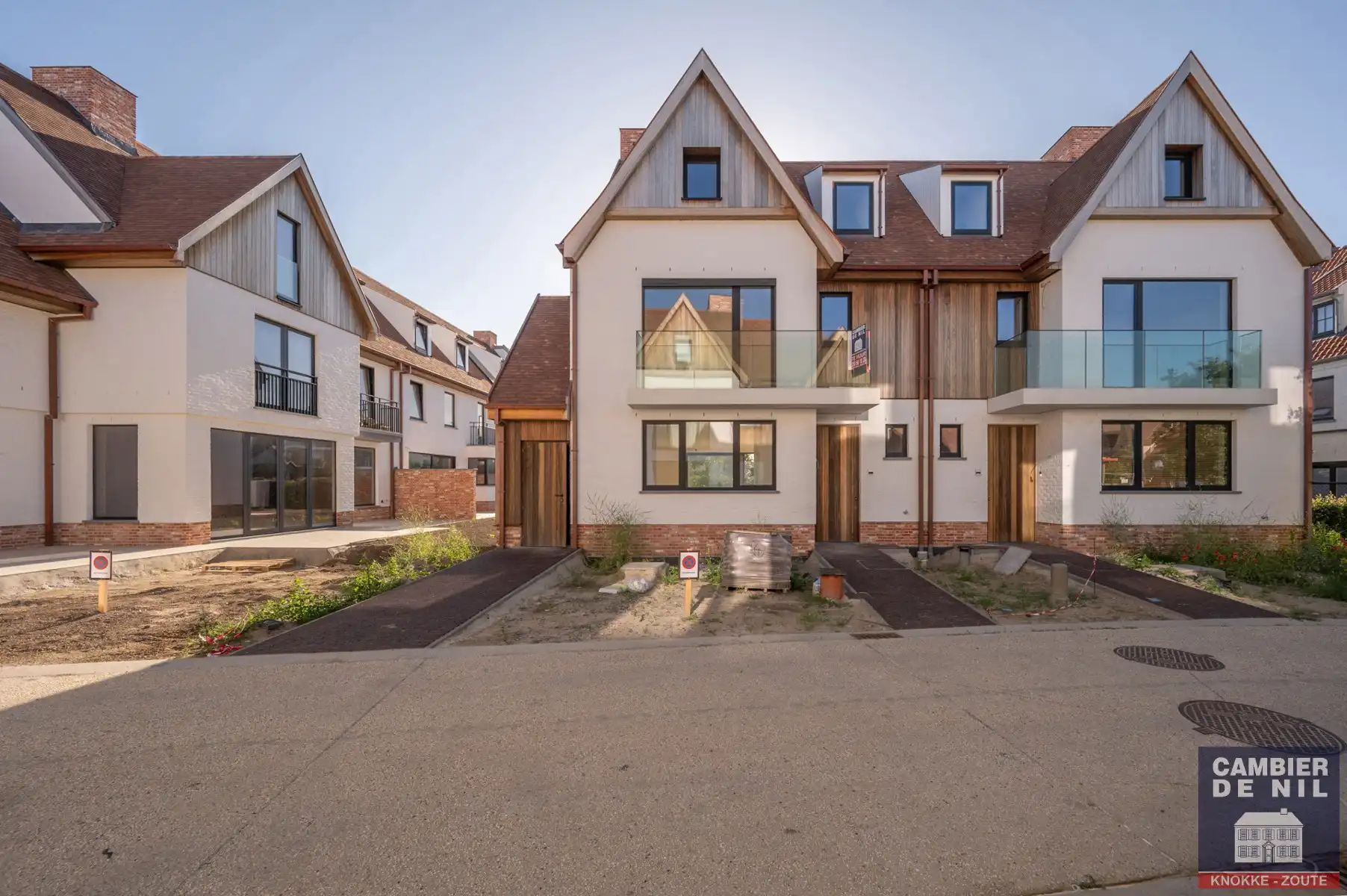Nieuwbouw - ongemeubelde koppelvilla in rustige,  residentiële wijk te Knokke-Heist  foto 38