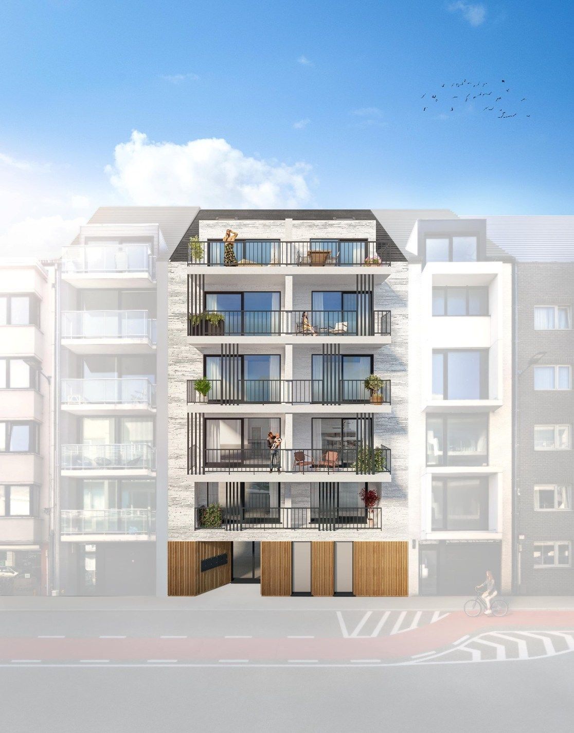 Nieuwbouw BEN -appartement  op gunstige locatie in Mariakerke foto {{pictureIndex}}