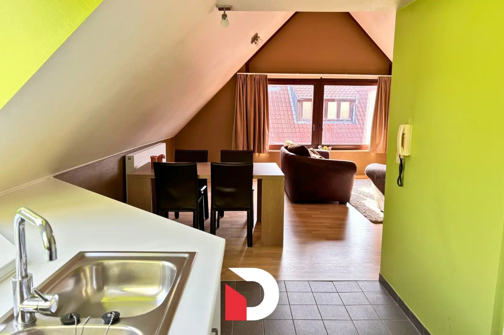 Ruim appartement met 1 slaapkamer te Brugge foto 5