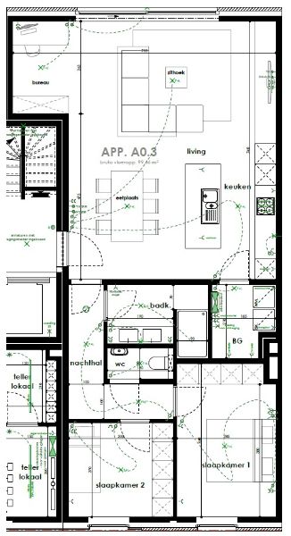 Gelijkvloers appartement met terras en tuin. foto 4